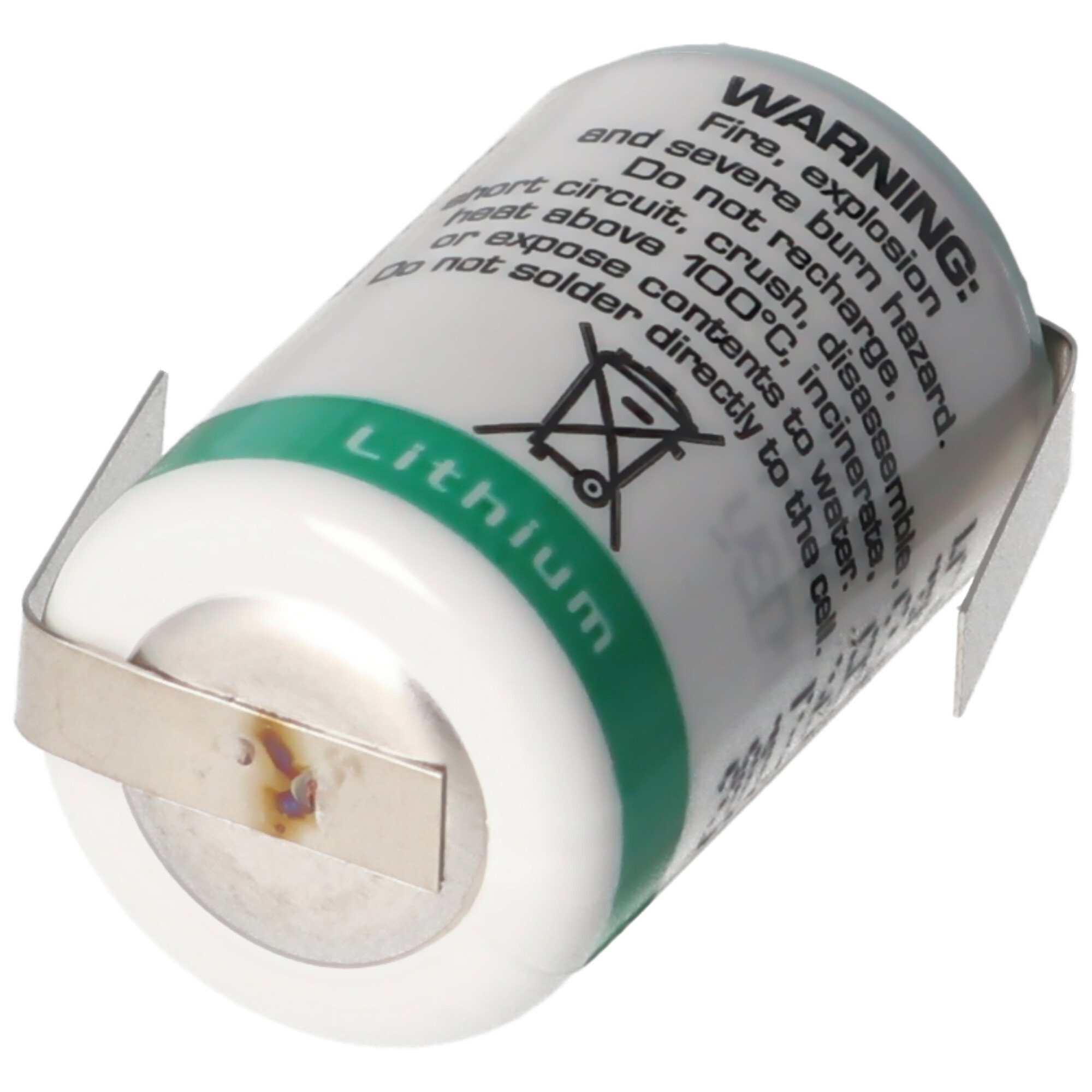 SAFT Size AA, Batterie, Saft Lithium Z-Form 1/2 (3,6 LS14250CNR V) Lötfahnen Batterie,