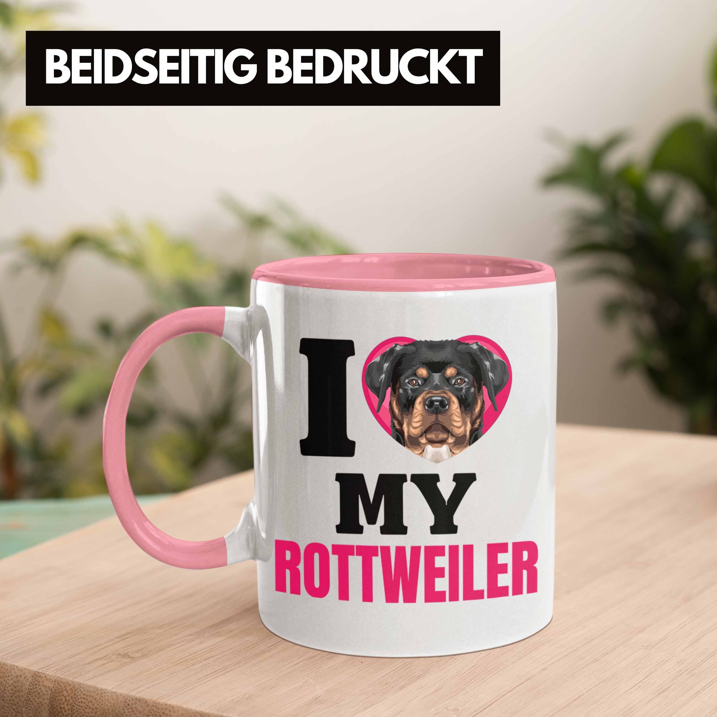 Rosa Besitzerin I Lo Geschenkidee Lustiger Tasse Tasse Geschenk Trendation Rottweiler Spruch