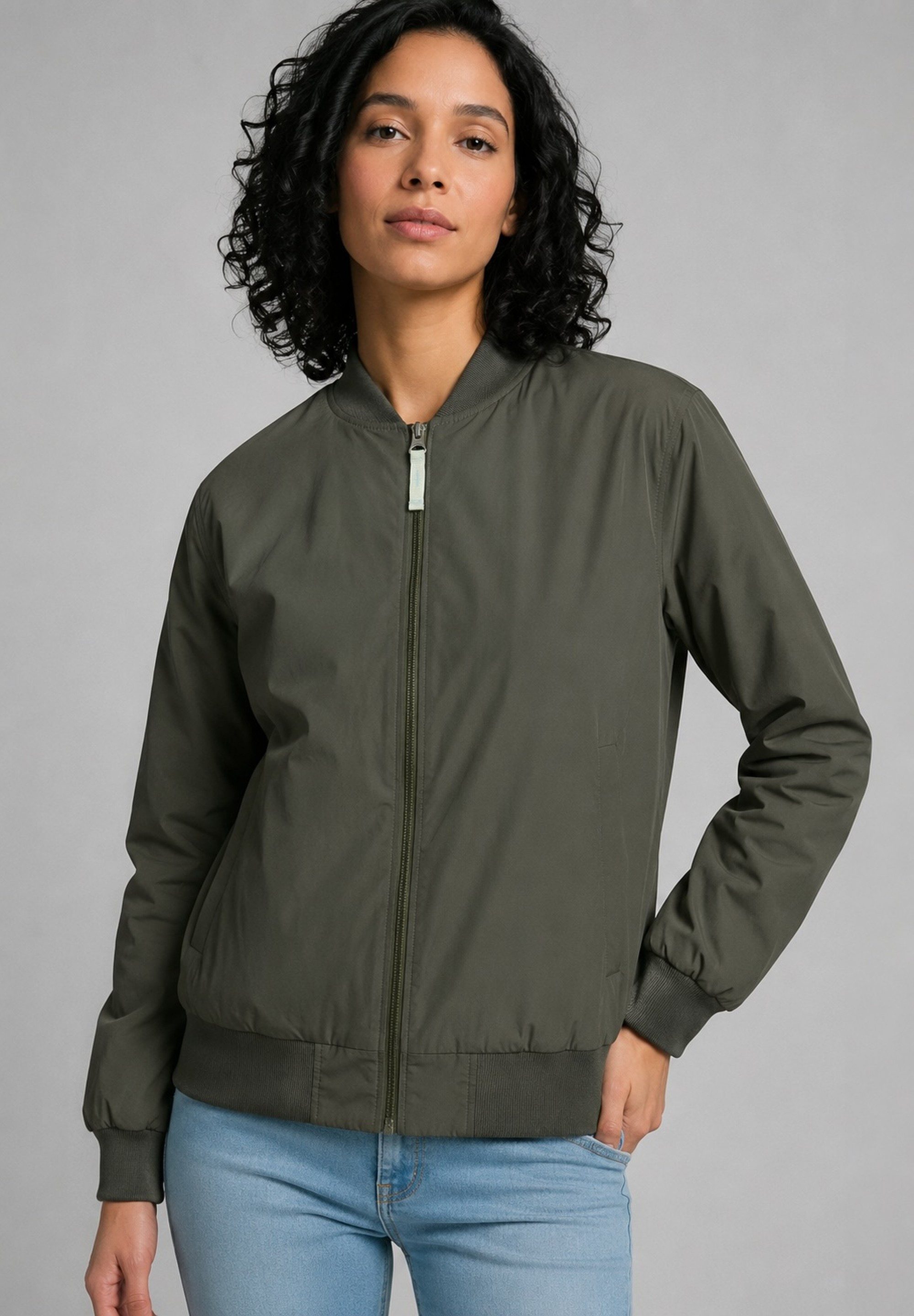 Derbe Anorak Blousholm pinstripe Warmer Blouson mit Bündchen