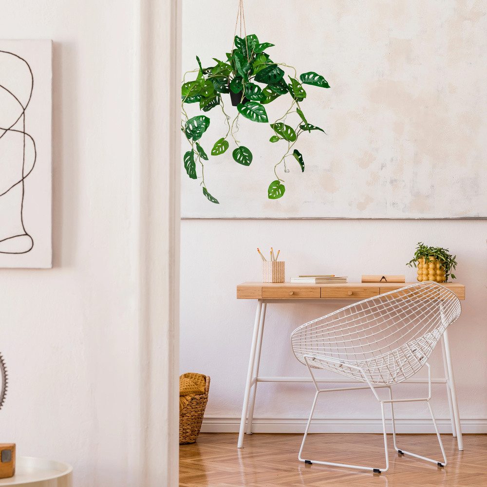 Kunstpflanze Kunstpflanze MONSTERA CLIMB Kunststoff Monstera, günstig online kaufen