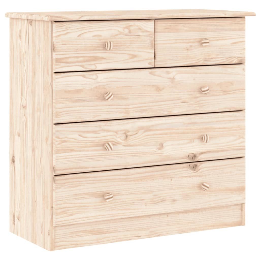 vidaXL Kommode Kommode ALTA 77x35x73 cm Massivholz Kiefer (1 St)