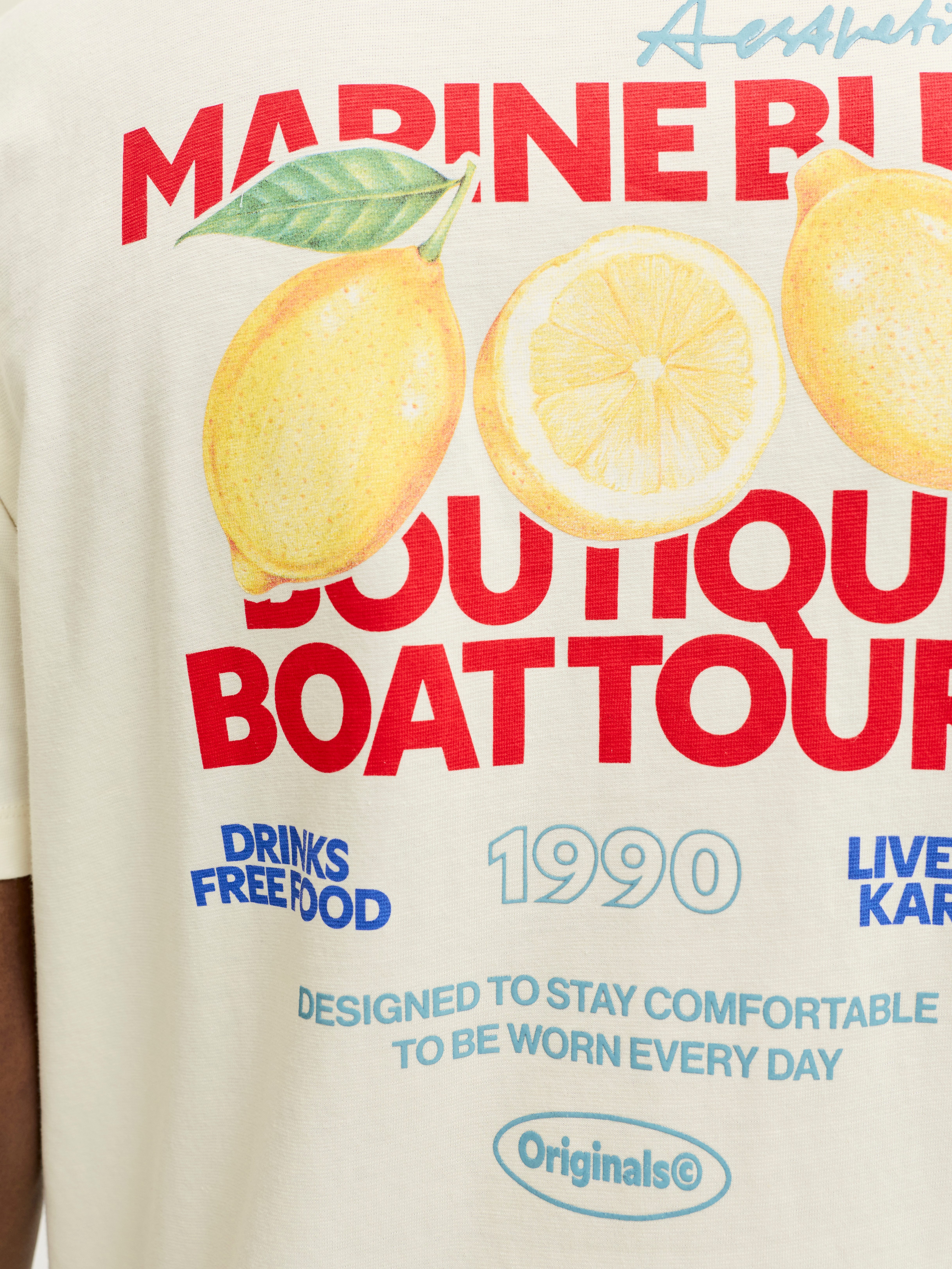 Jack & Jones PlusSize T-Shirt JORRIVIERA VINTAGE POSTER BACK TEE PLS mit Print