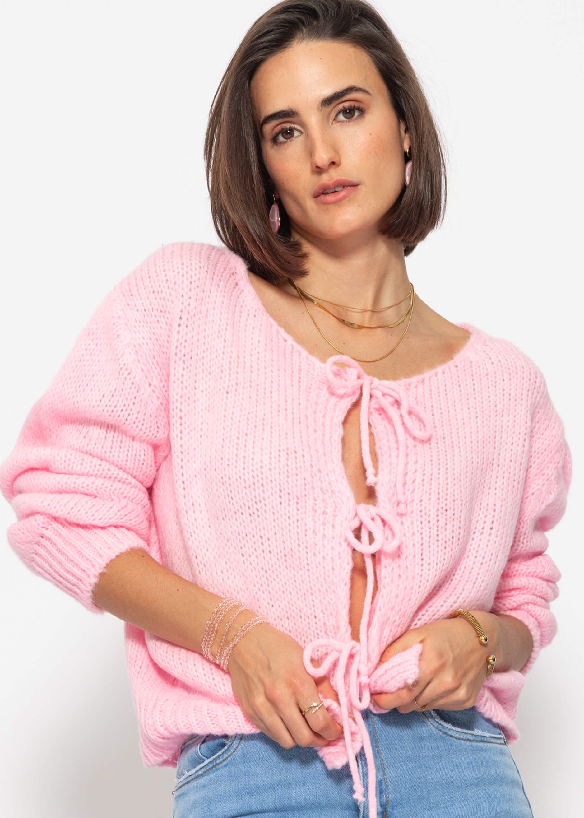 SASSYCLASSY Cardigan Oversize Strickjacke Damen mit günstig online kaufen