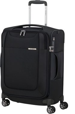 Samsonite Weichgepäck-Trolley D'Lite, Black, 55 cm, 4 Rollen, Handgepäck Reisekoffer mit Volumenerweiterung