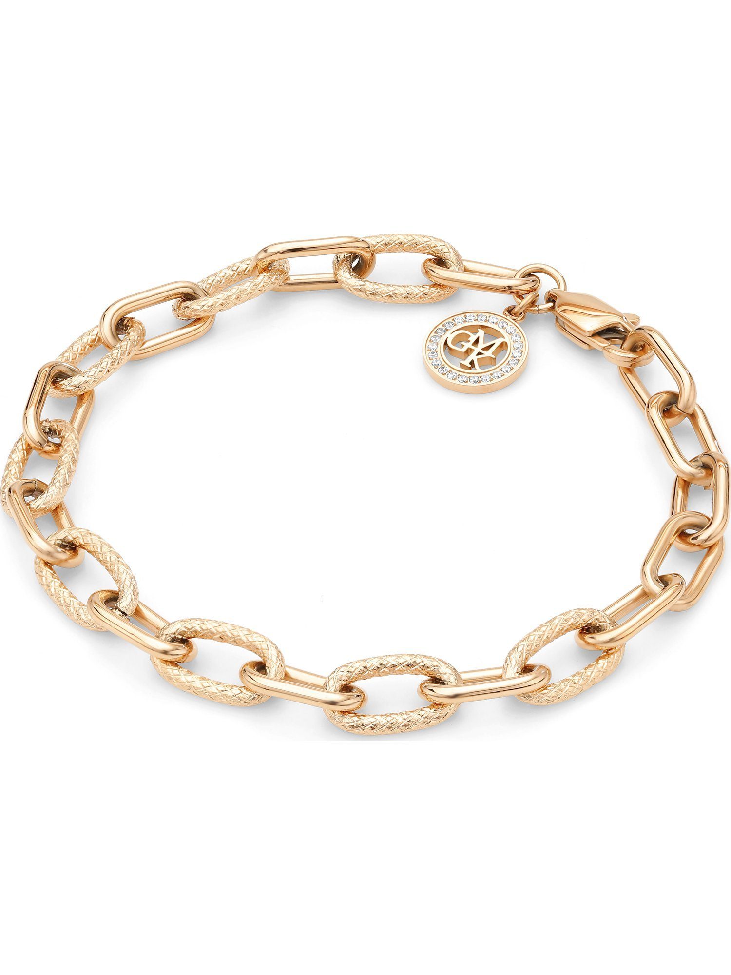 GUIDO MARIA KRETSCHMER Zirkonia, roségold Damen-Armband Modern Edelstahlarmband GMK 23 Edelstahl