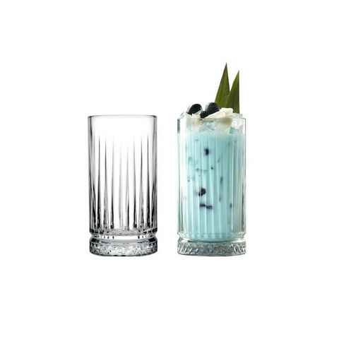 Pasabahce Gläser-Set Elysia, Glas, Cocktailgläser, Saftgläser 4-er Set, und Kristall-Look 4-er Set 450ml