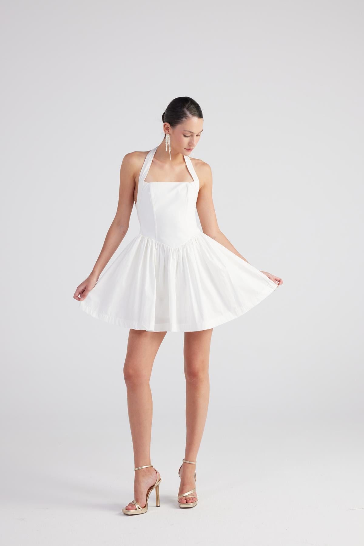 HOLLY LOLLY Midikleid Mini Teresa Kleid mit abnehmbaren Trägern