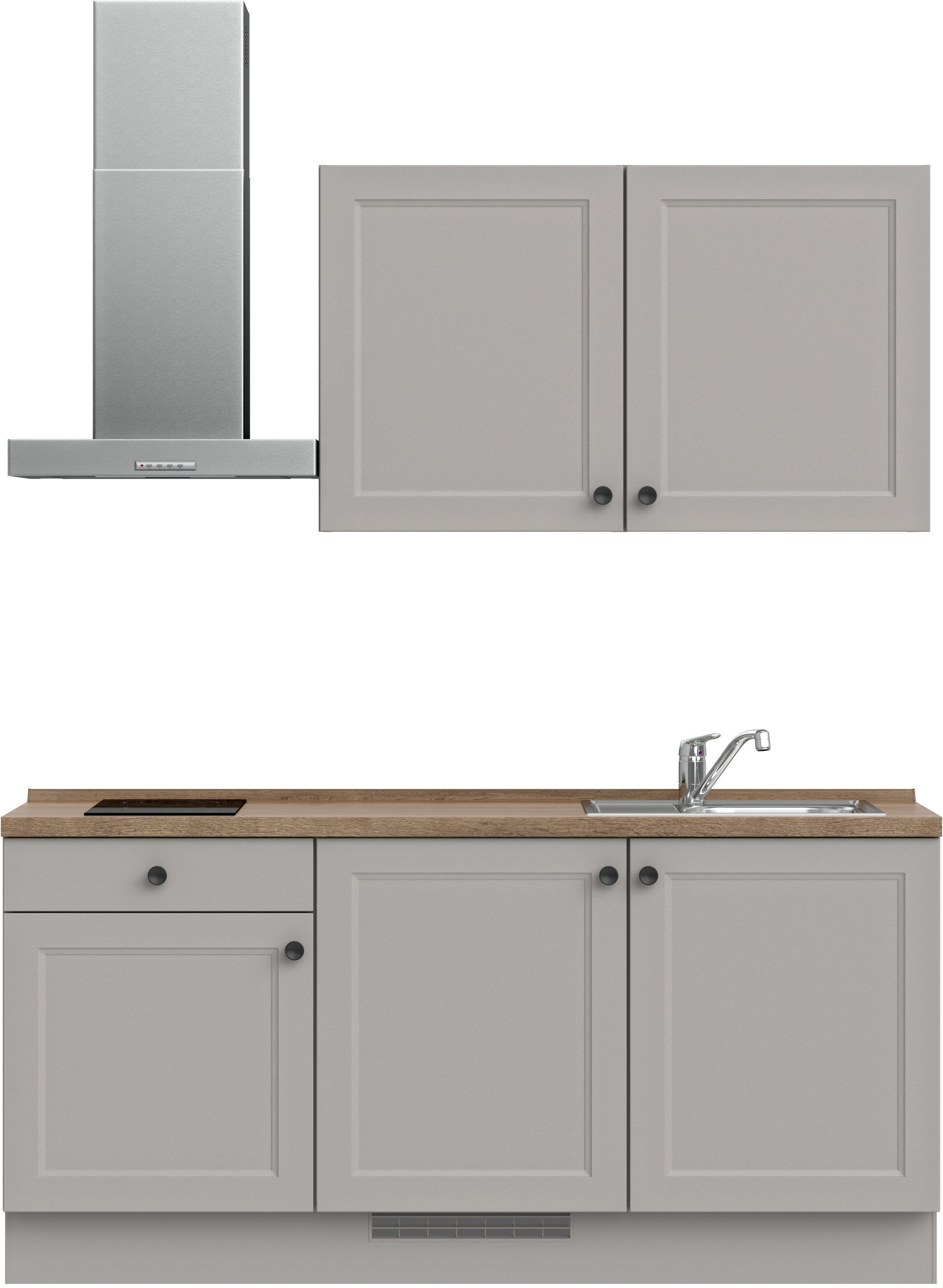 nobilia® Küchenzeile "Cascada I", vormontiert, Ausrichtung wählbar, Breite 180 cm, wahlw. mit E-Geräten