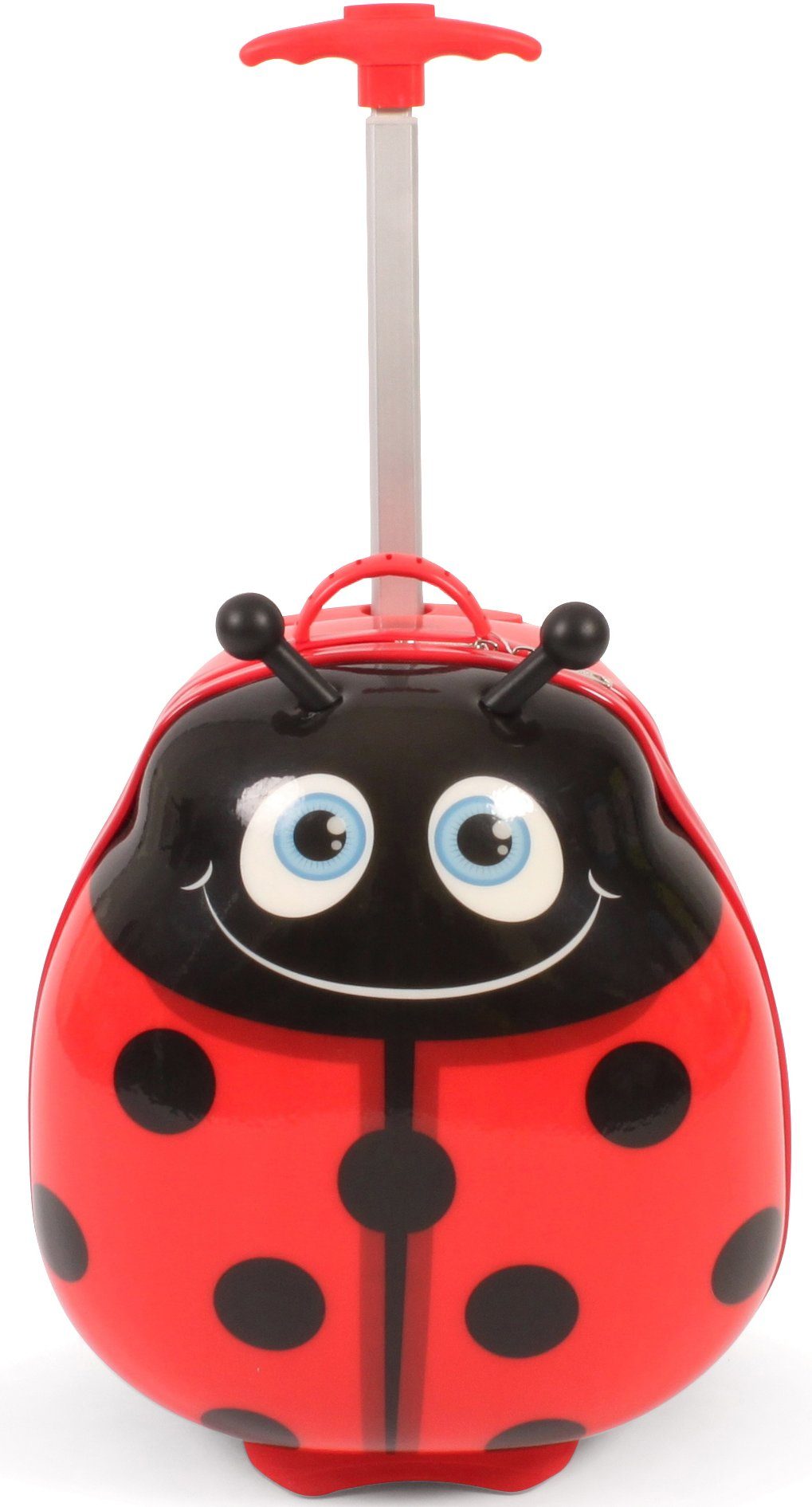 CHIC2000 Kinderkoffer Bouncie, Marienkäfer, 2 Rollen, Hartschalen-Trolley