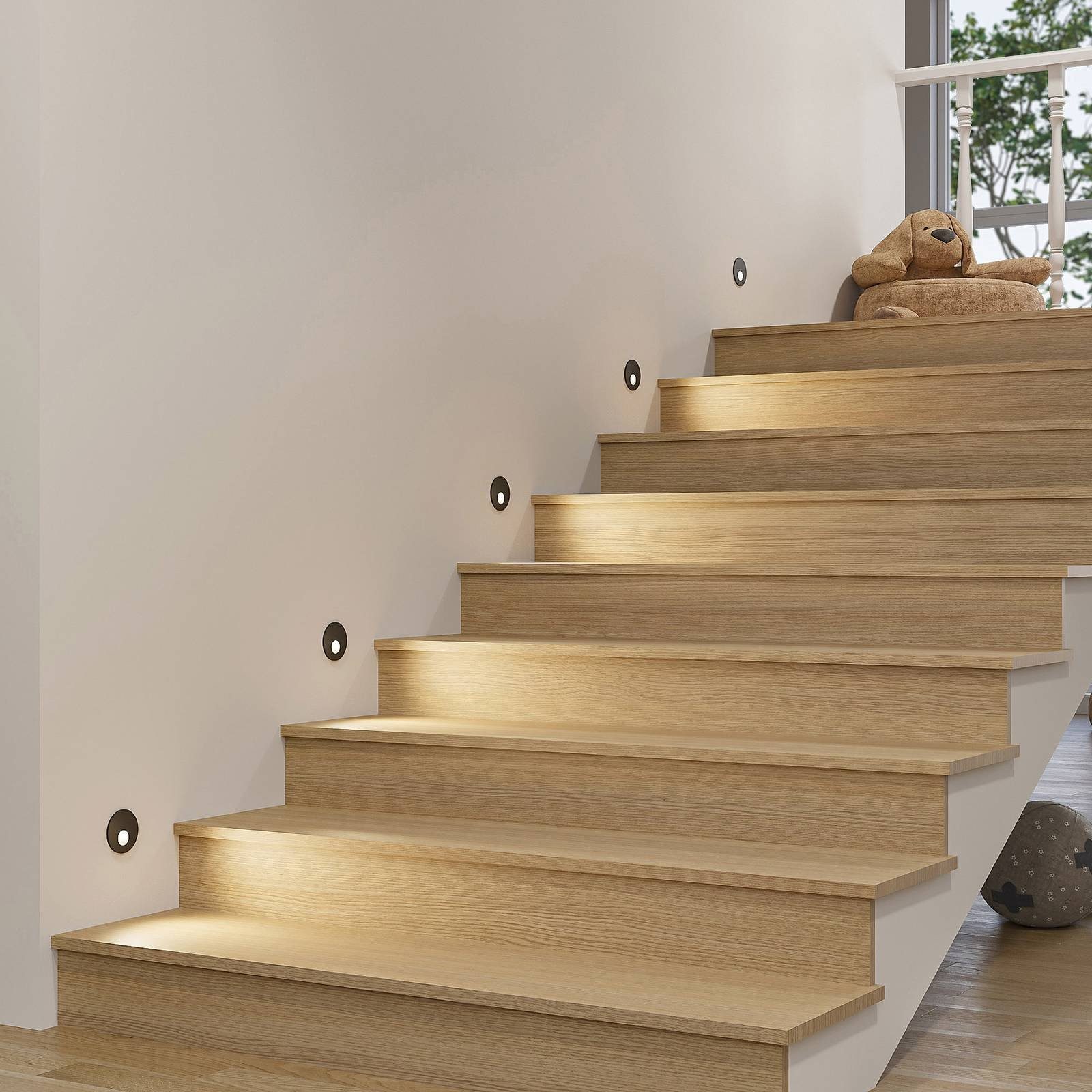 Arcchio Wandleuchte Vexi, Nicht enthalten, LED 2,8 W gesamt, Farbwechsel warmweiß / tageslicht
