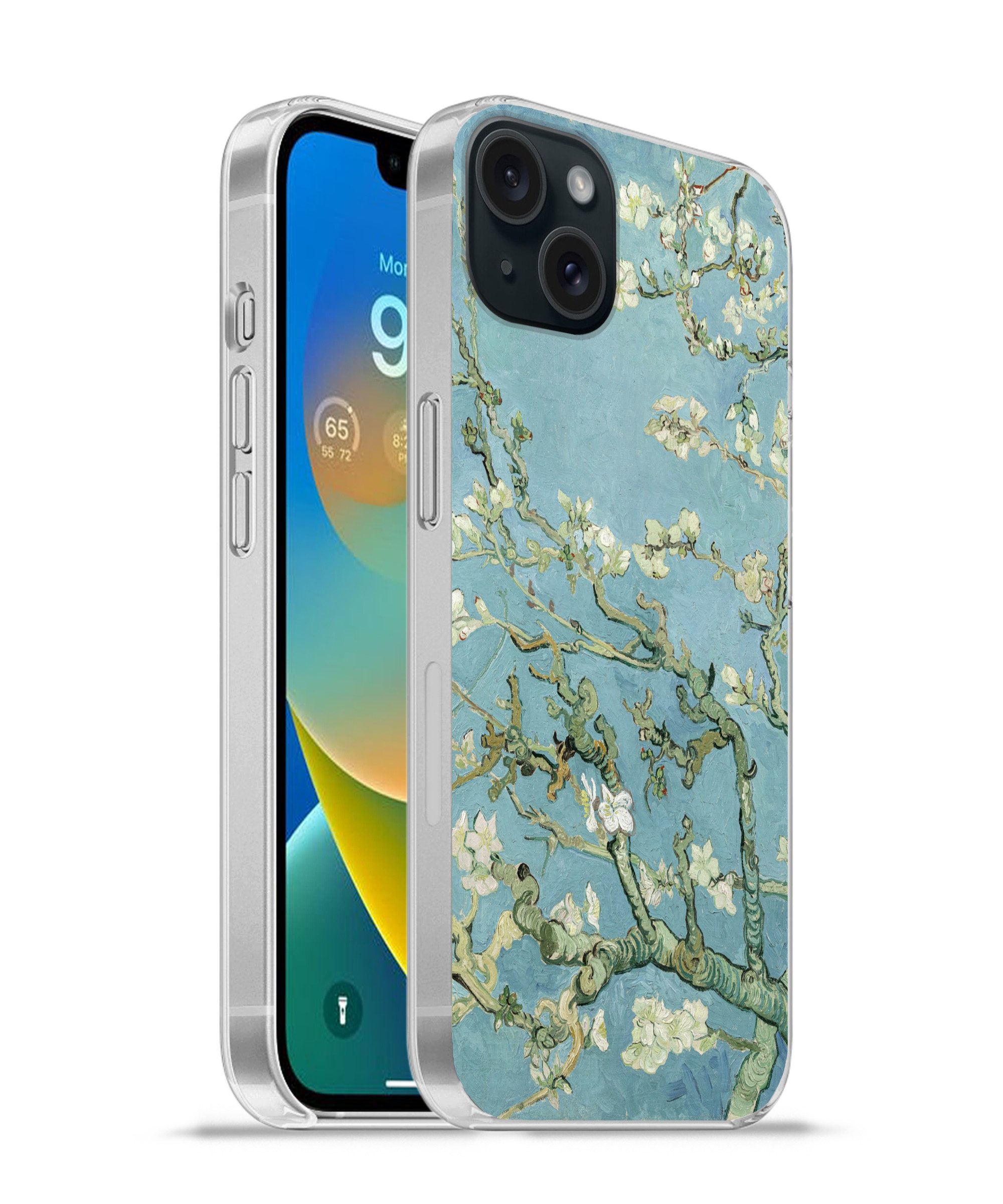 MuchoWow Handyhülle für Apple iPhone 15 Plus Mandelblüte - Van Gogh - Kunst, Smartphone-Bumper, Print, Handy Schutzhülle Dünn