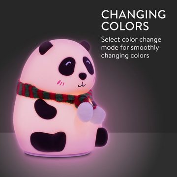 Navaris LED Nachtlicht LED Nachtlicht Panda Design - aufladbar - RGB Farbwechsel