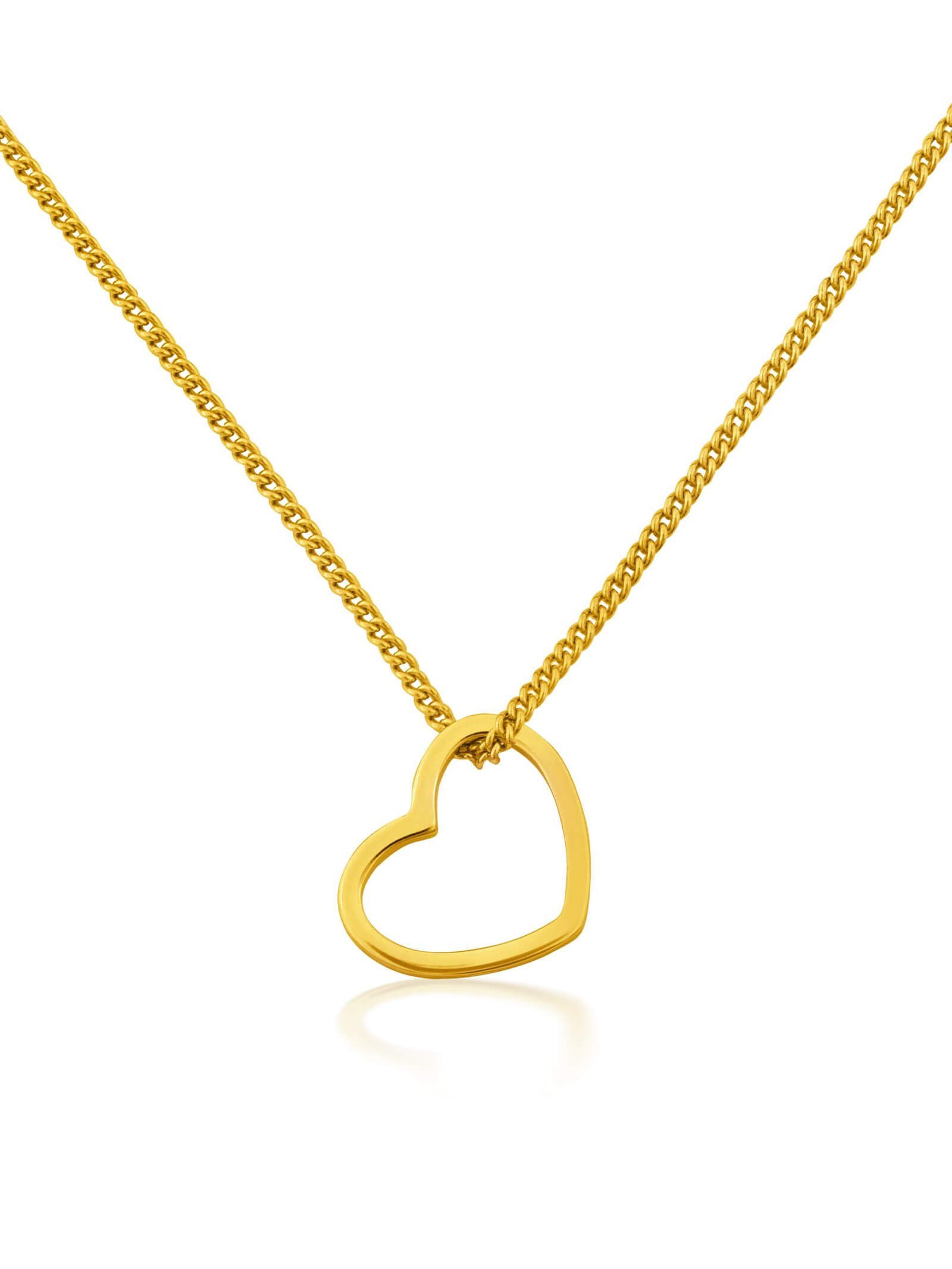 modabilé Kette mit Anhänger Halskette mit Herzanhänger, Damen Herzkette Ste günstig online kaufen