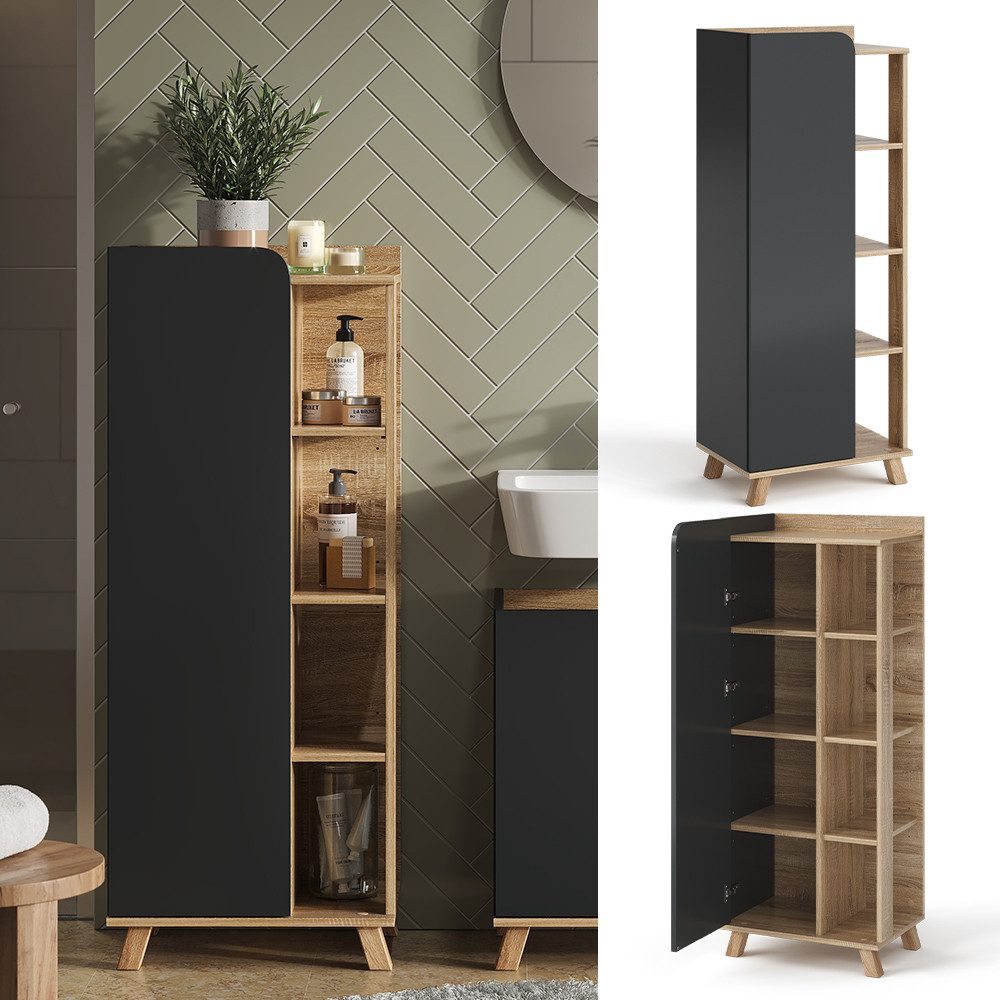 Vicco Midischrank Karen, Sonoma/Anthrazit, 50 x günstig online kaufen