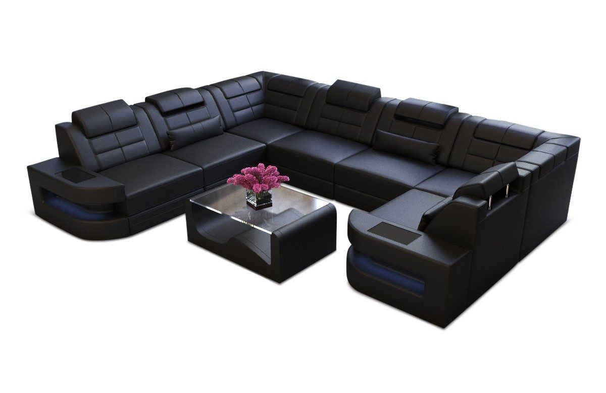 Sofa Dreams Wohnlandschaft Leder Ledercouch Sofa günstig online kaufen