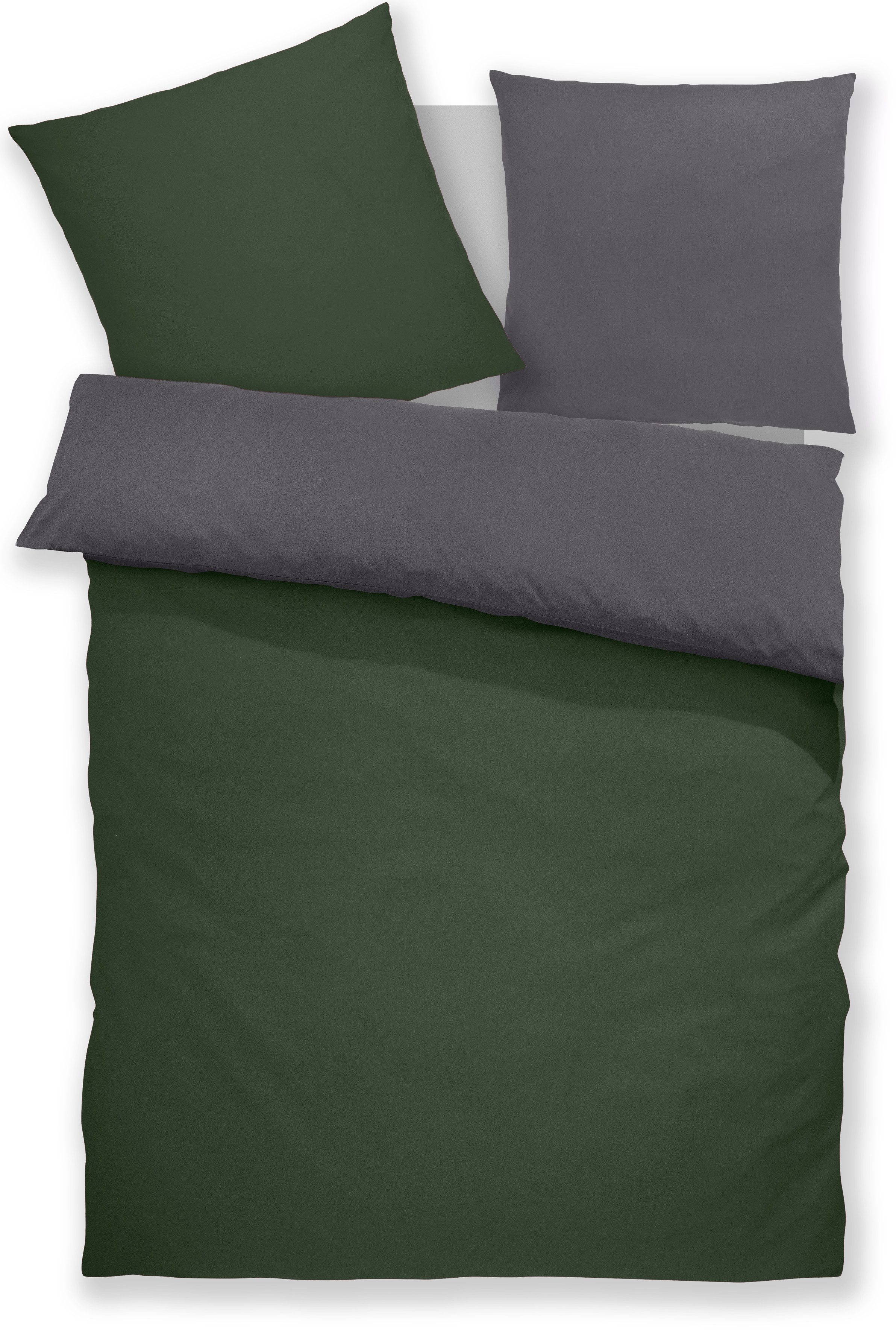 OTTO home Wendebettwäsche Desner2 100% Microfaser, extra weich, allergikerfreundlich, Microfaser, 2 teilig, Premium Qualität, uni, schnell trocknend, pflegeleicht, ab 135x200 cm