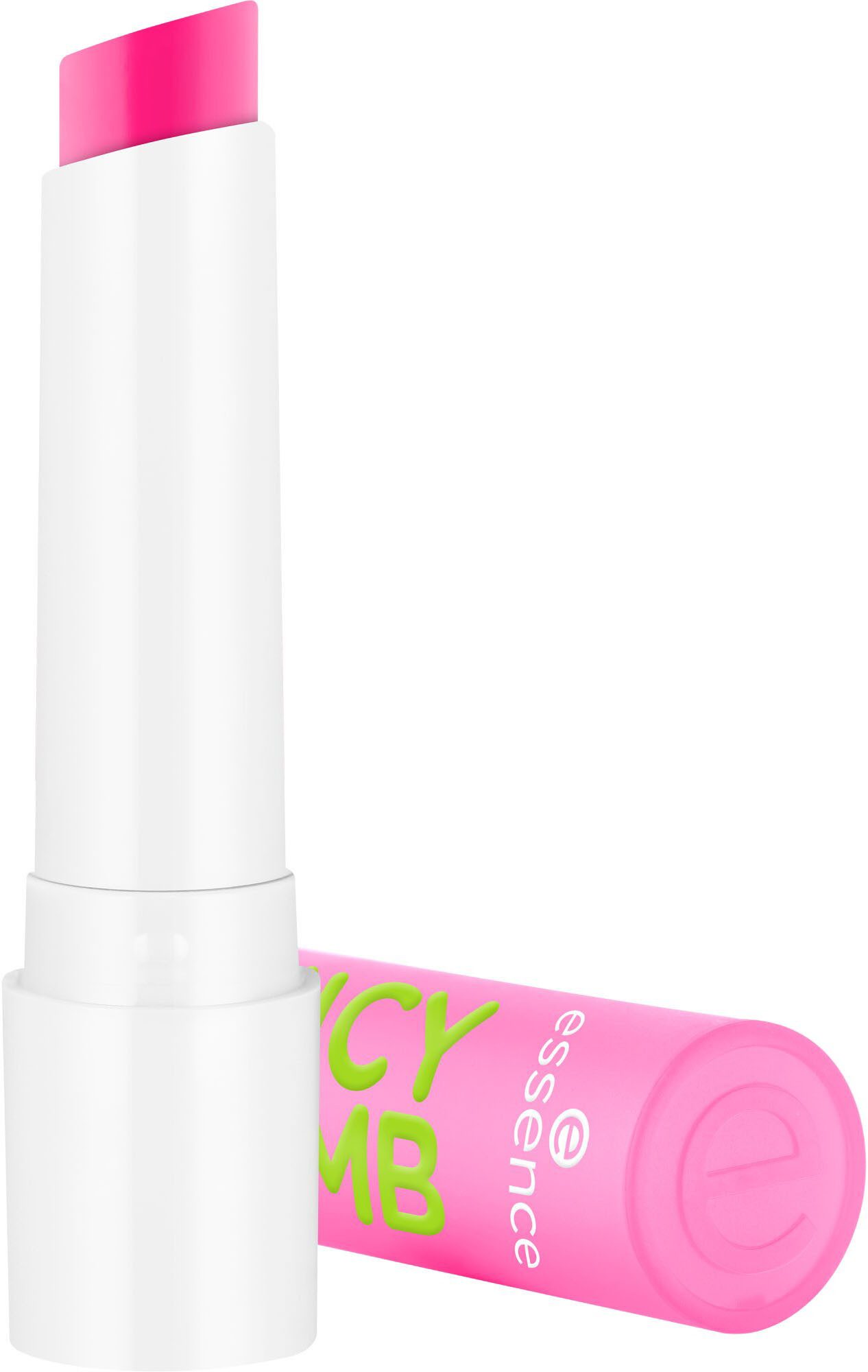 Essence Lippenbalsam JUICY BOMB GLOSSY BUTTER BALM, 3-tlg., für weiche, glänzende Lippen