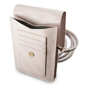 Guess Smartphone-Hülle Guess Torebka Universell Handy Tasche Umhängetasche 4G Big Logo Rosa