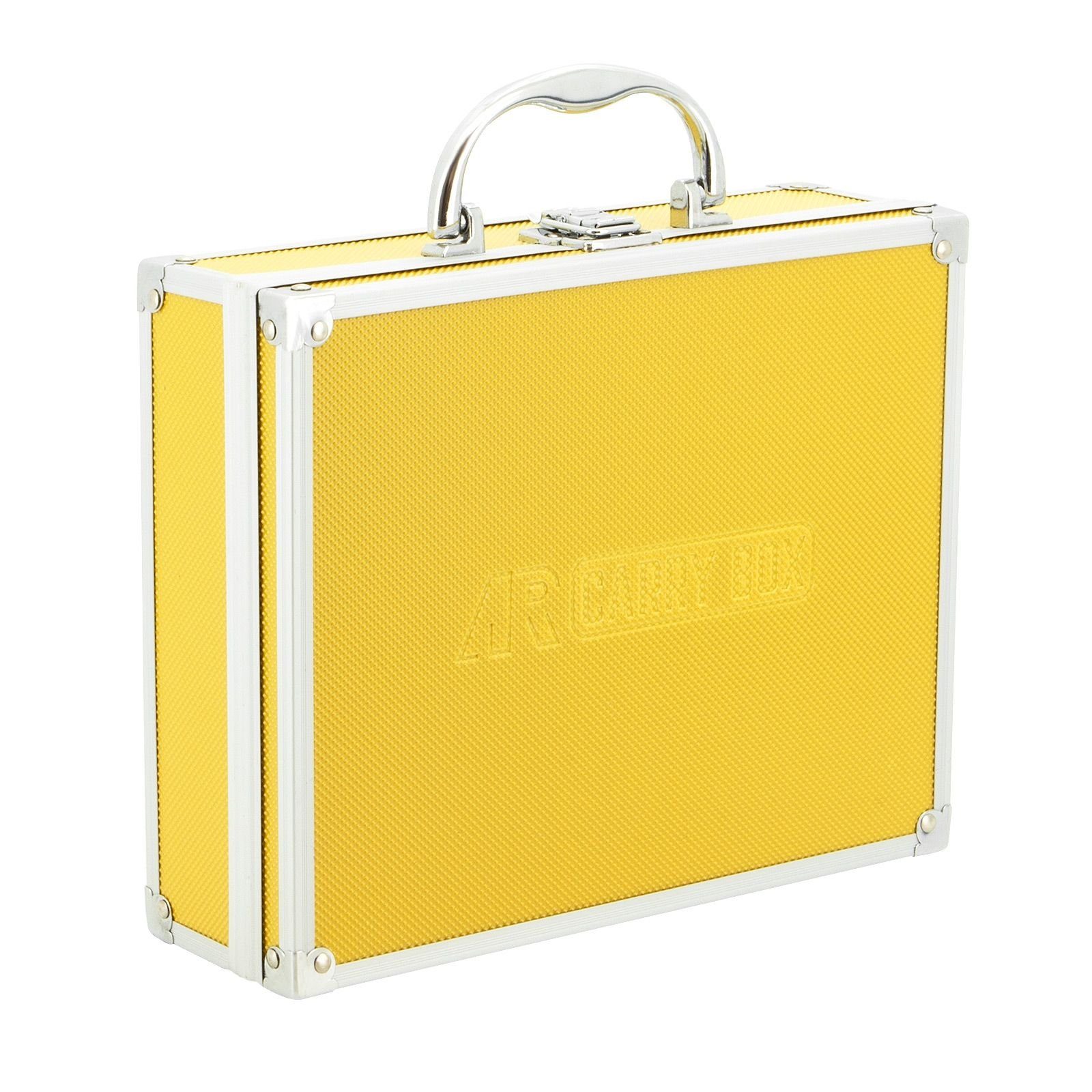 ECI Tools Werkzeugkoffer Aluminium Koffer Box verschiedene Farben mit Schaumstoffeinlage (LxBxH Gelb