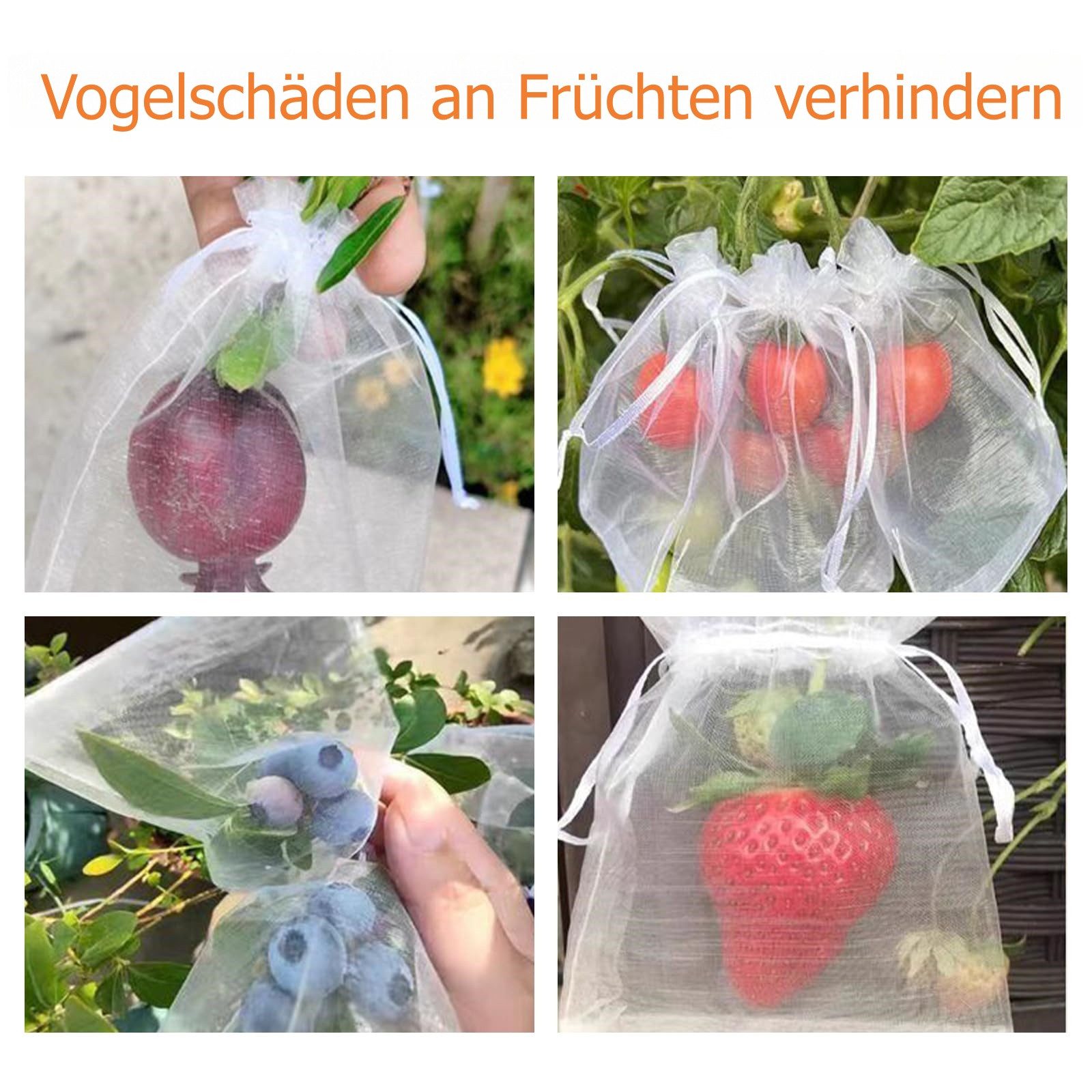 FOUORTUNATE-BEE Aufbewahrungstasche Organzabeutel 100 Stück 10x15 cm – Schmuck & Geschenkbeutel, Weiße Zugbeutel für Hochzeit, Lavendel & kleine Geschenke – Bild 5 von 5