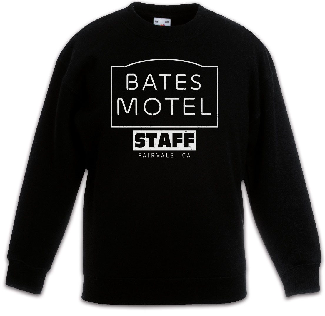 Sweatshirt Slasher Motel Staff Kinderpullover Horror Norman Psycho Movie Bates