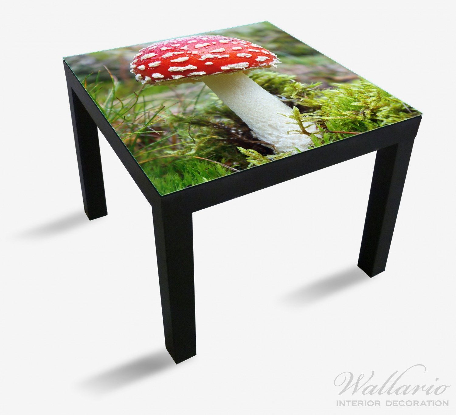 Wallario Tisch für Fliegenpilz im Lack geeignet St), Ikea Wald (1 Tischplatte