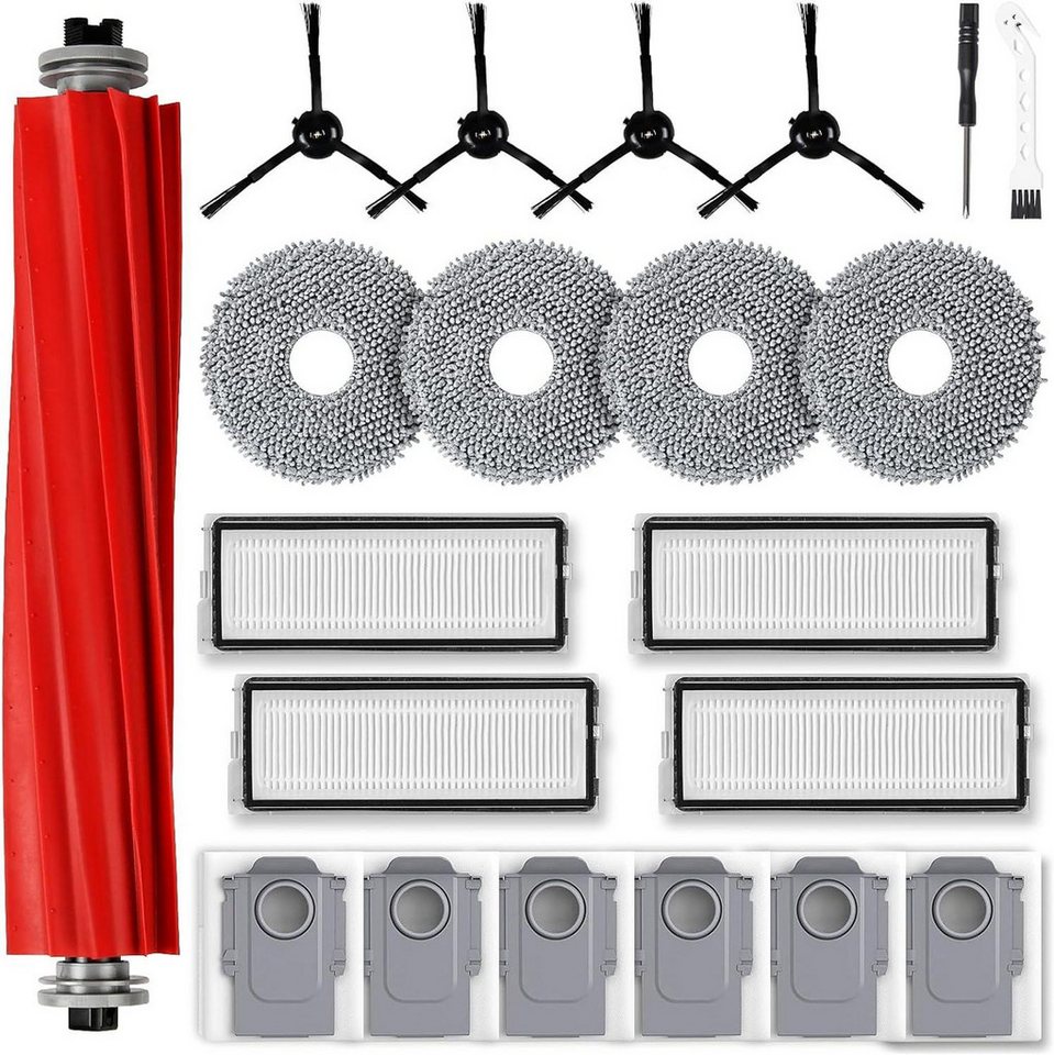 FELIXLEO Staubsaugerdüsen-Set Passgenaues Zubehörset für Roborock Qrevo S Pro und MaxV Saugroboter, (1-tlg)