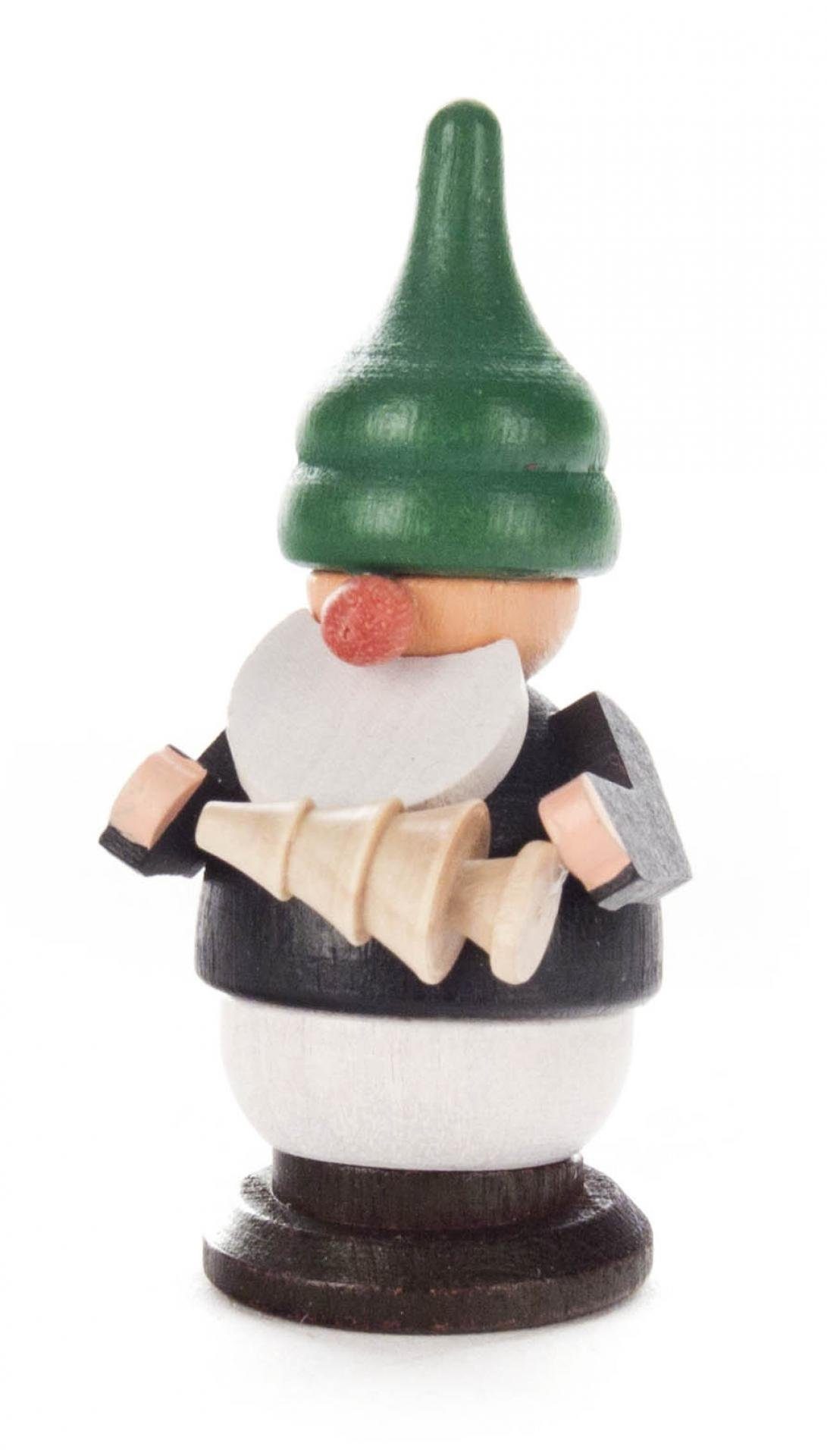 NEU, Baum e.K. Miniaturfigur Zwerg BxHxT Baum, 3x6x3cm Günther Spielwarenmacher Weihnachtsfigur mit mit Bergmann