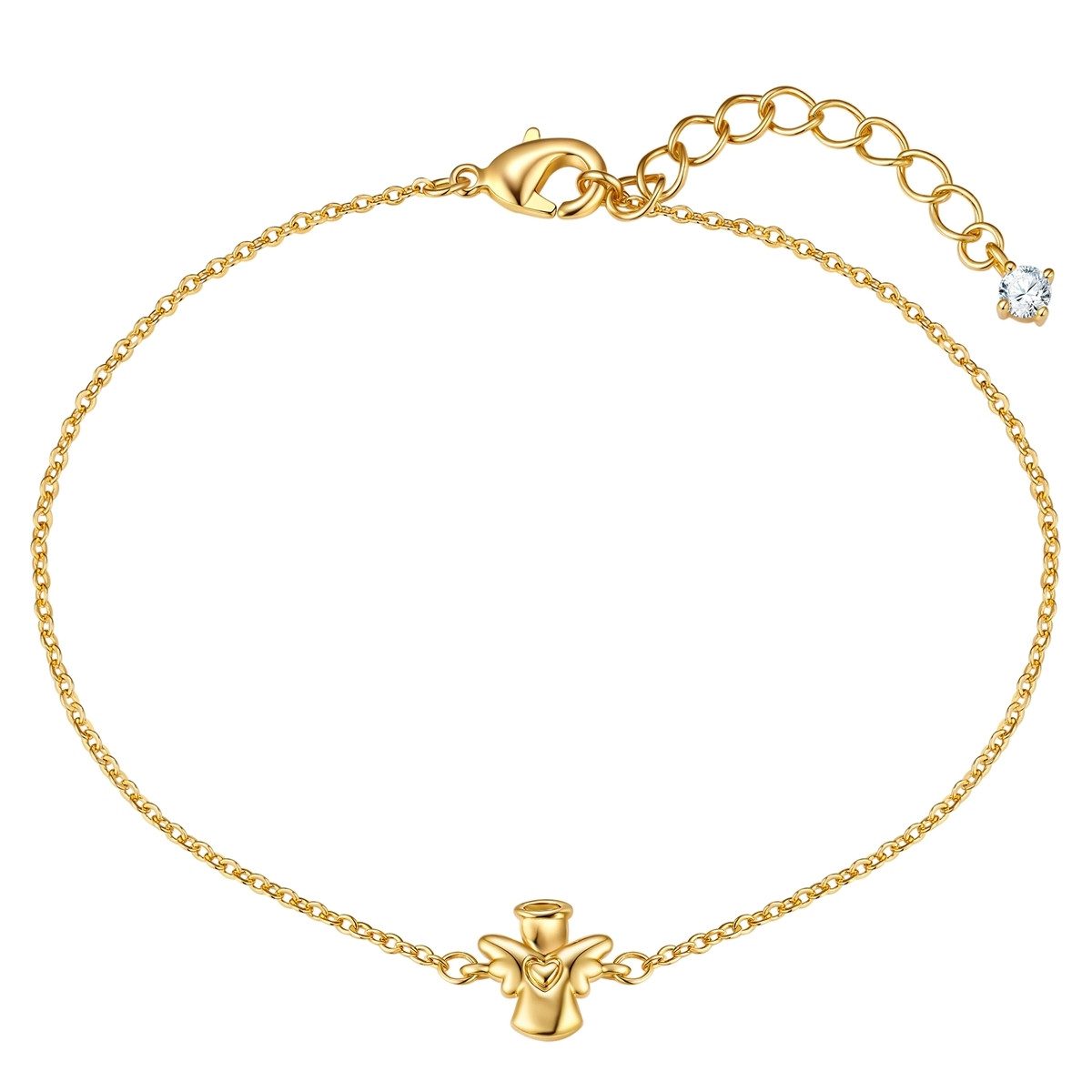 Lulu & Jane Armband Engel gelbgold