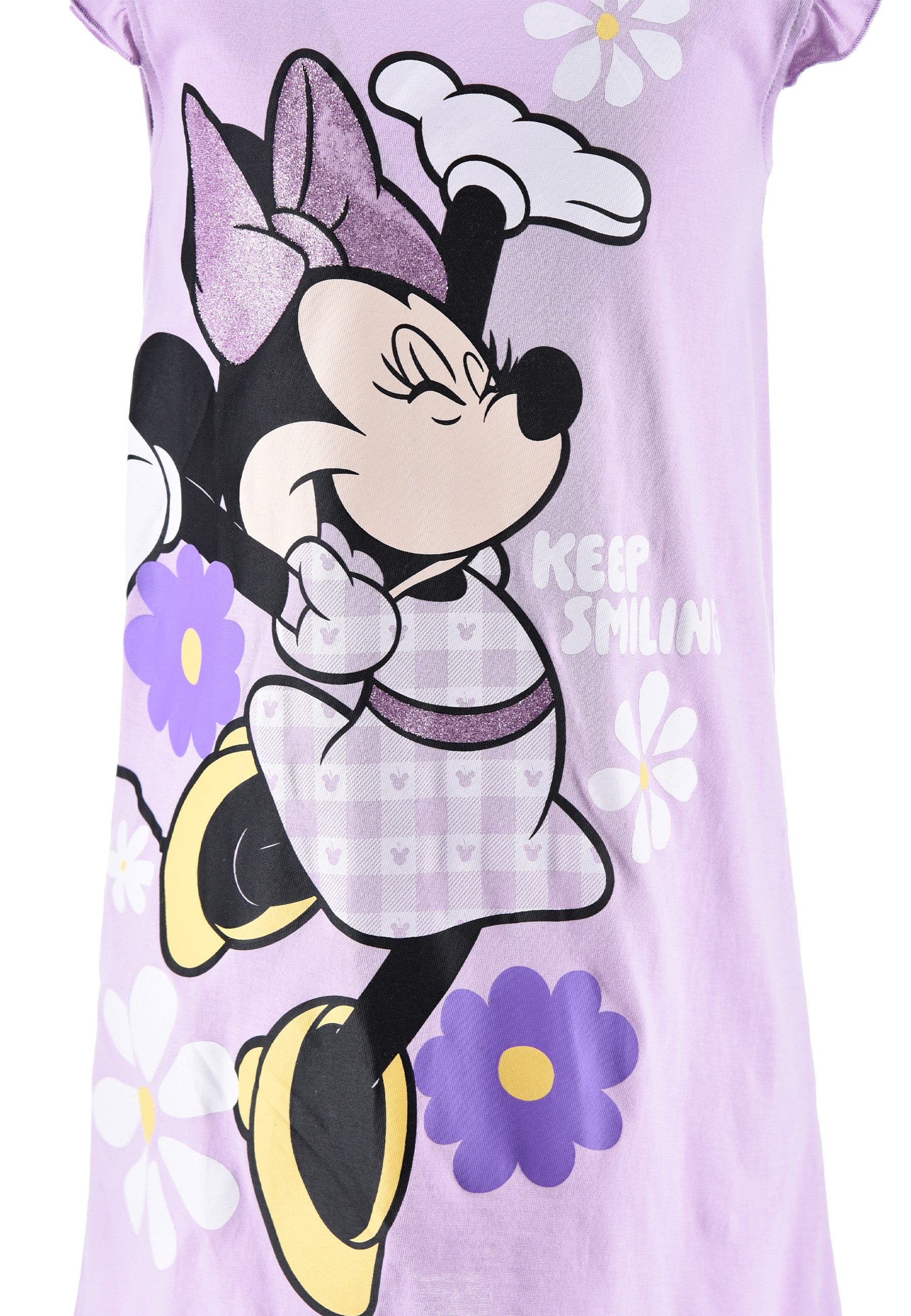 Disney Minnie Mouse Nachthemd Minnie Mouse Sommer Schlafshirt Nachthemd Nacht-Kleid