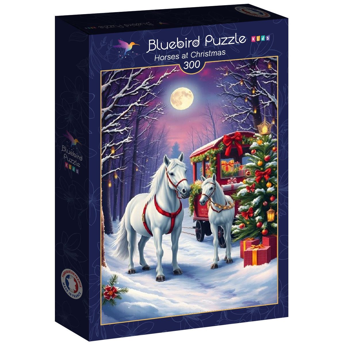 Bluebird Puzzle Puzzle Pferde an Weihnachten, Puzzleteile günstig online kaufen