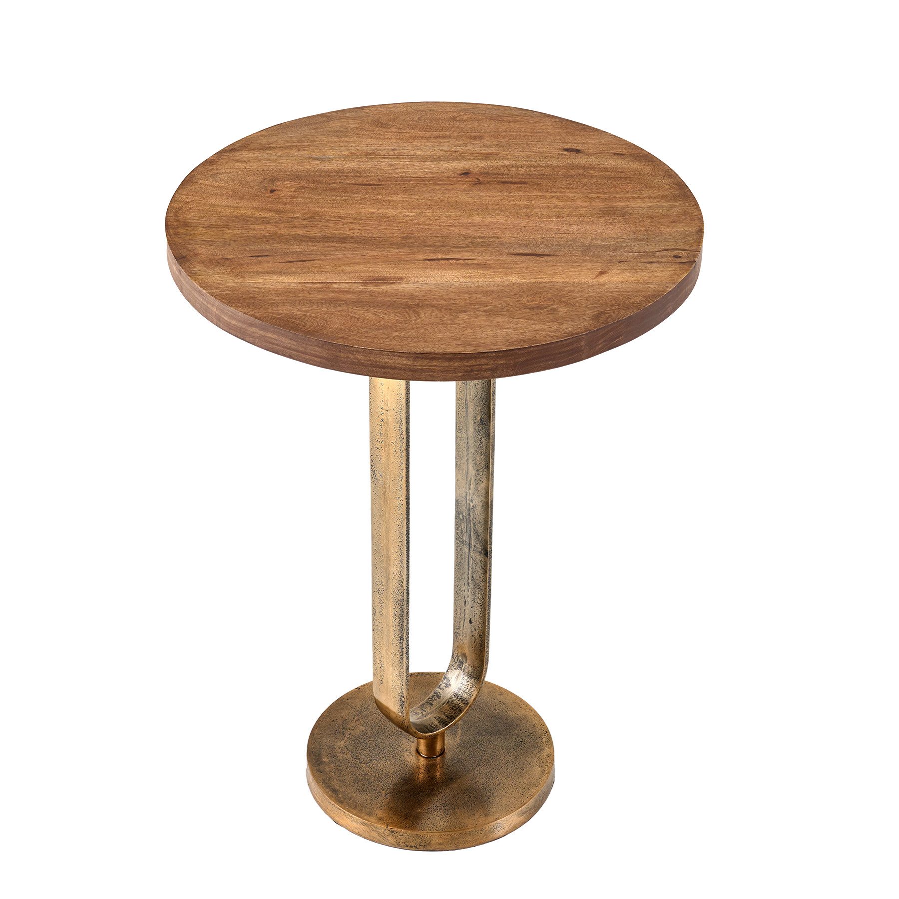 riess-ambiente Beistelltisch ELEGANCE 60cm natur / messing (Einzelartikel, günstig online kaufen