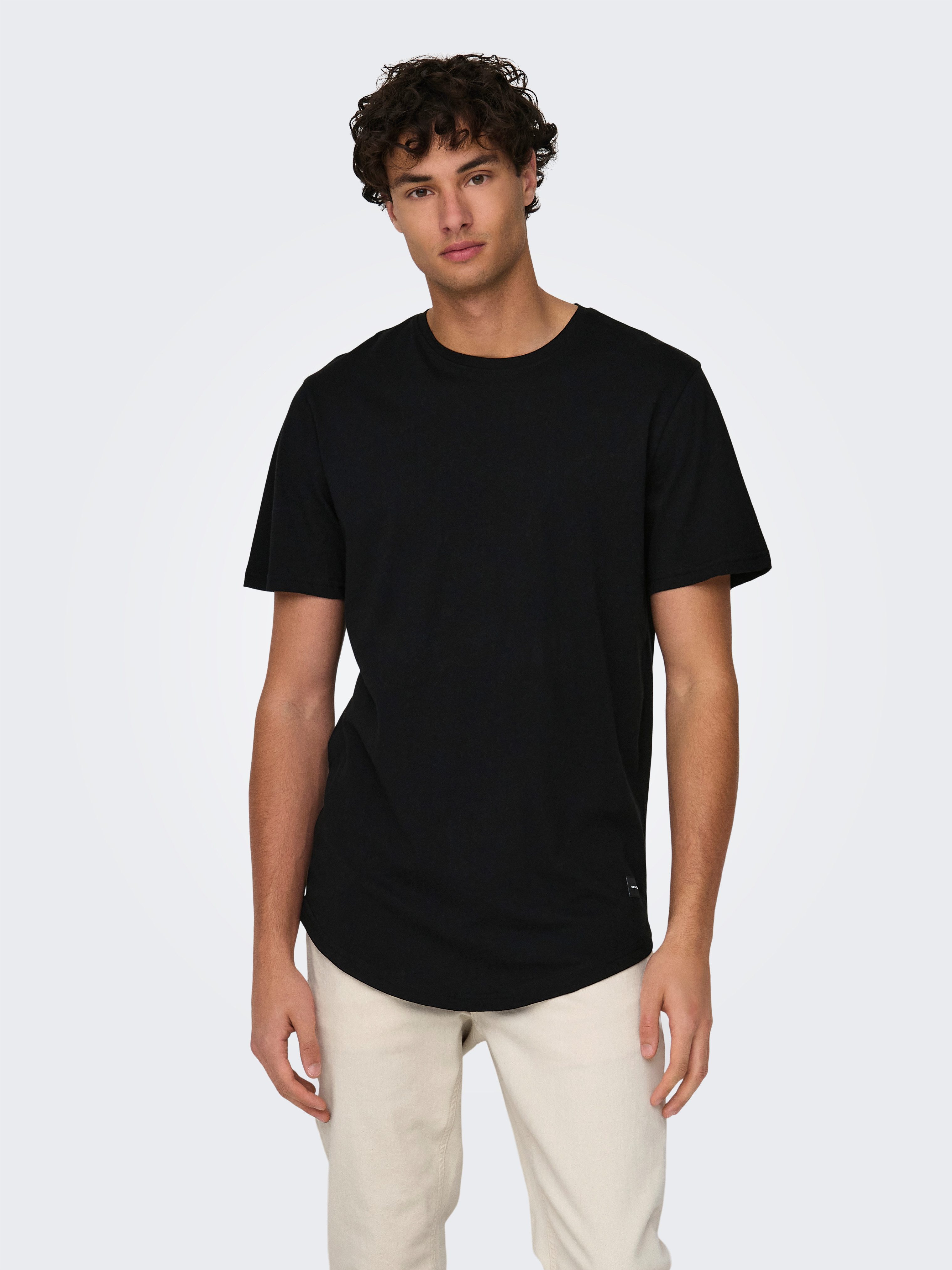 ONLY & SONS Rundhalsshirt ONSMATT LONGY SS TEE NOOS günstig online kaufen