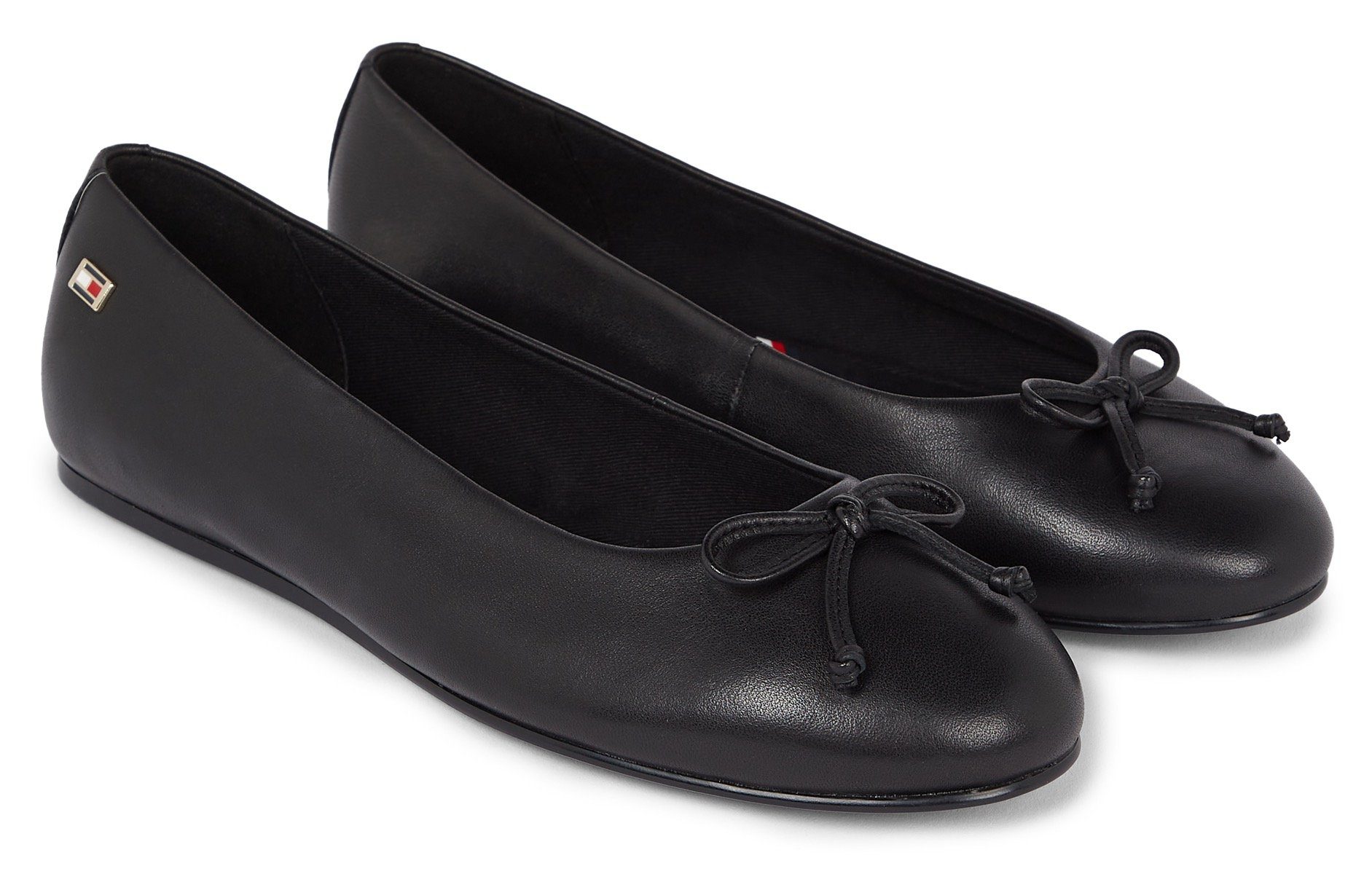 Tommy Hilfiger ESSENTIAL CHIC BALLERINA Ballerina Flats, Businessschuh mit kleinem Logo-Emblem, schmale Form