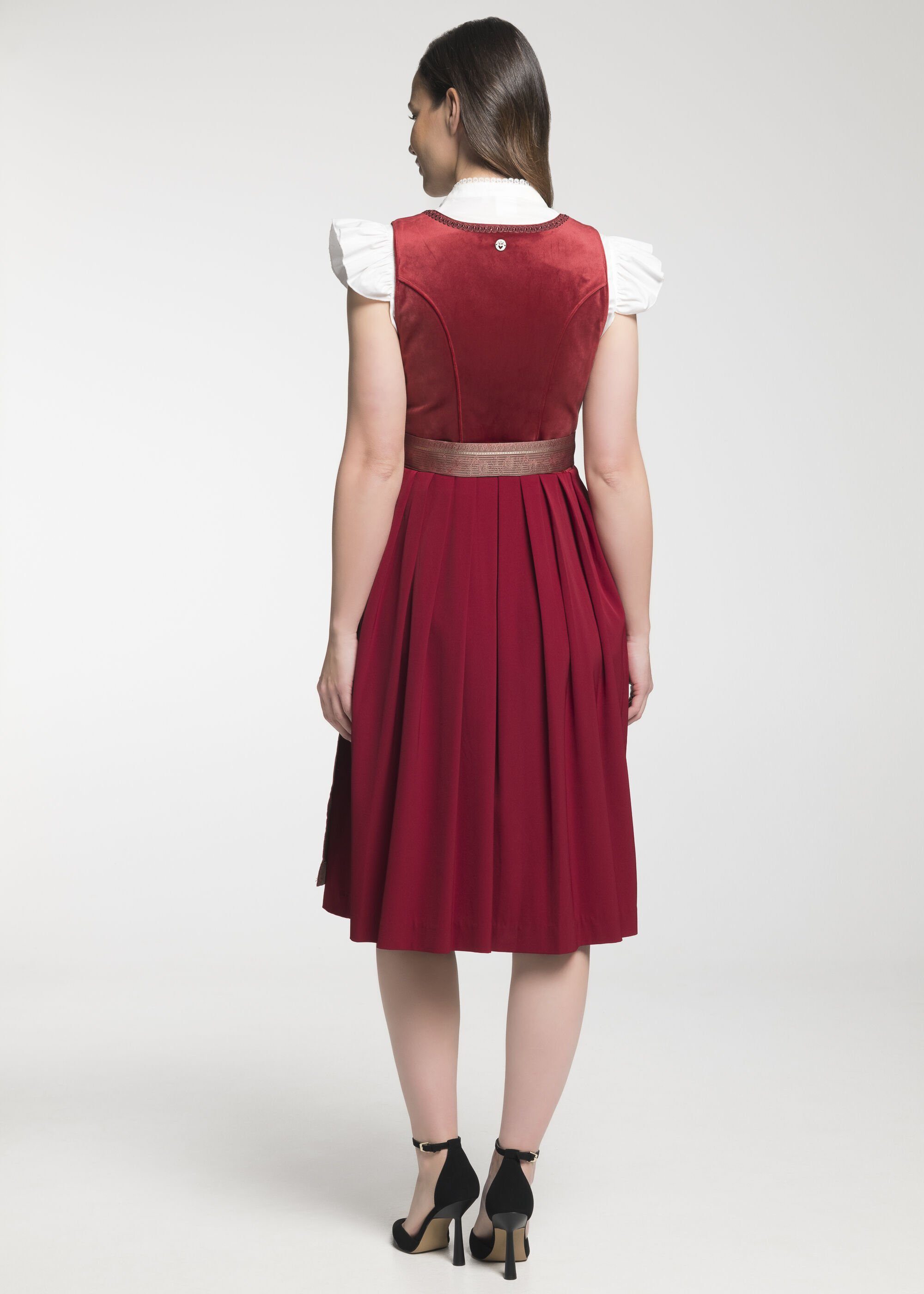 Spieth & Wensky Dirndl Diandra (1-tlg) mit Rüschenborte am Ausschnitt
