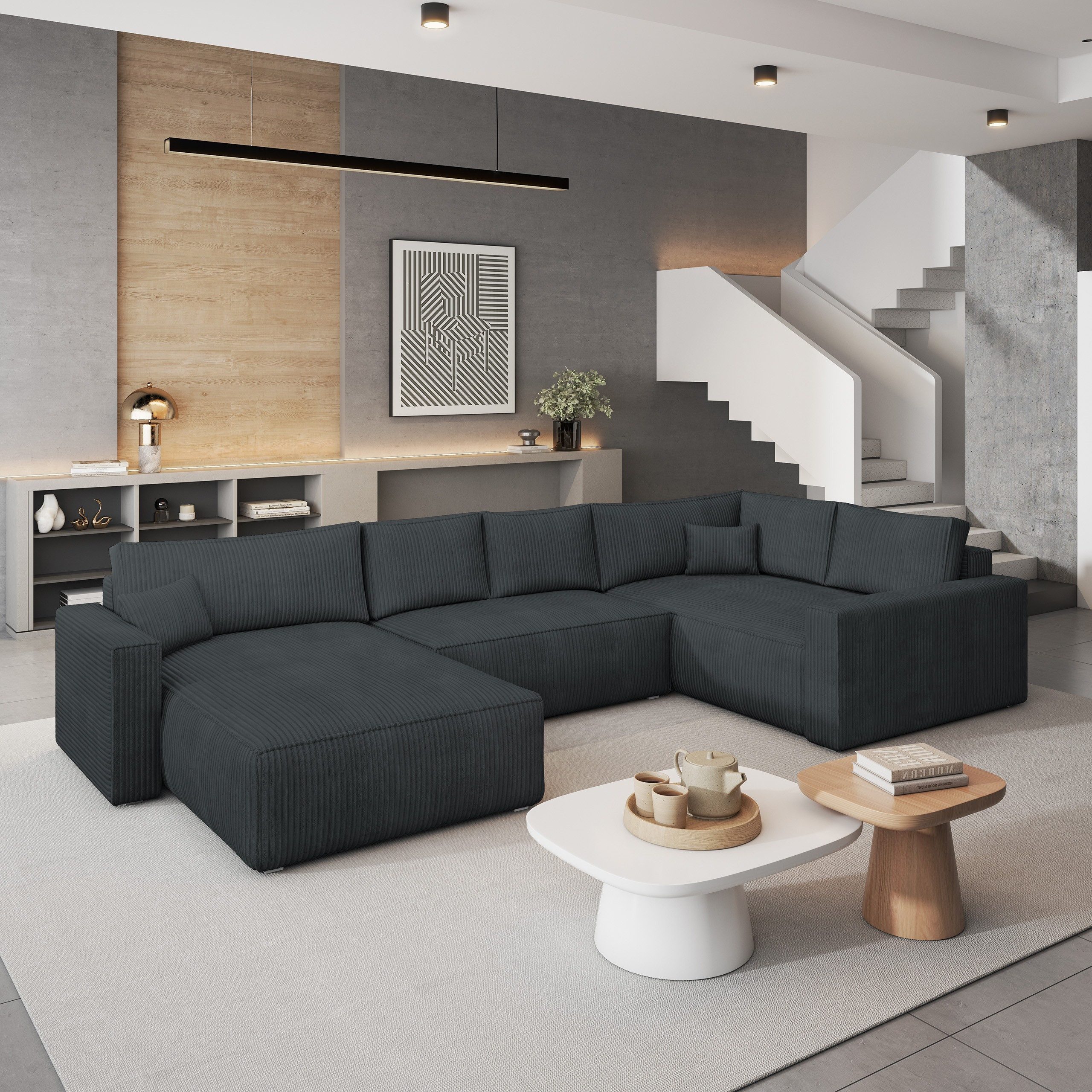 Masseno Ecksofa VELAMI mit Schlaffunktion U-Form, günstig online kaufen