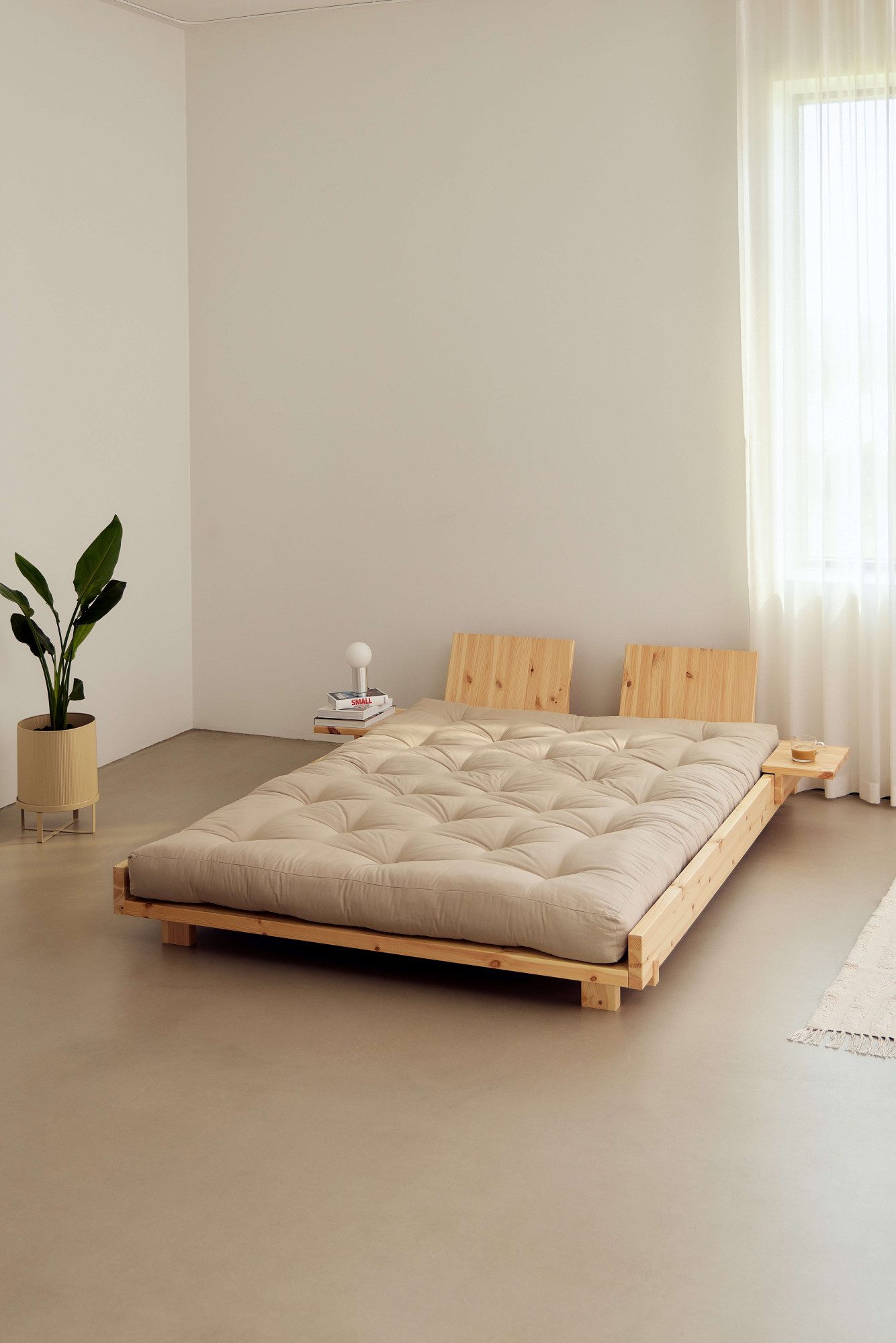 Karup Design Bettgestell Social Bed, ohne Matratze, FSC®-zertifiziertes Massivholz, wahlweise mit oder ohne verstellbares Zubehör, Bett in mehreren Größen