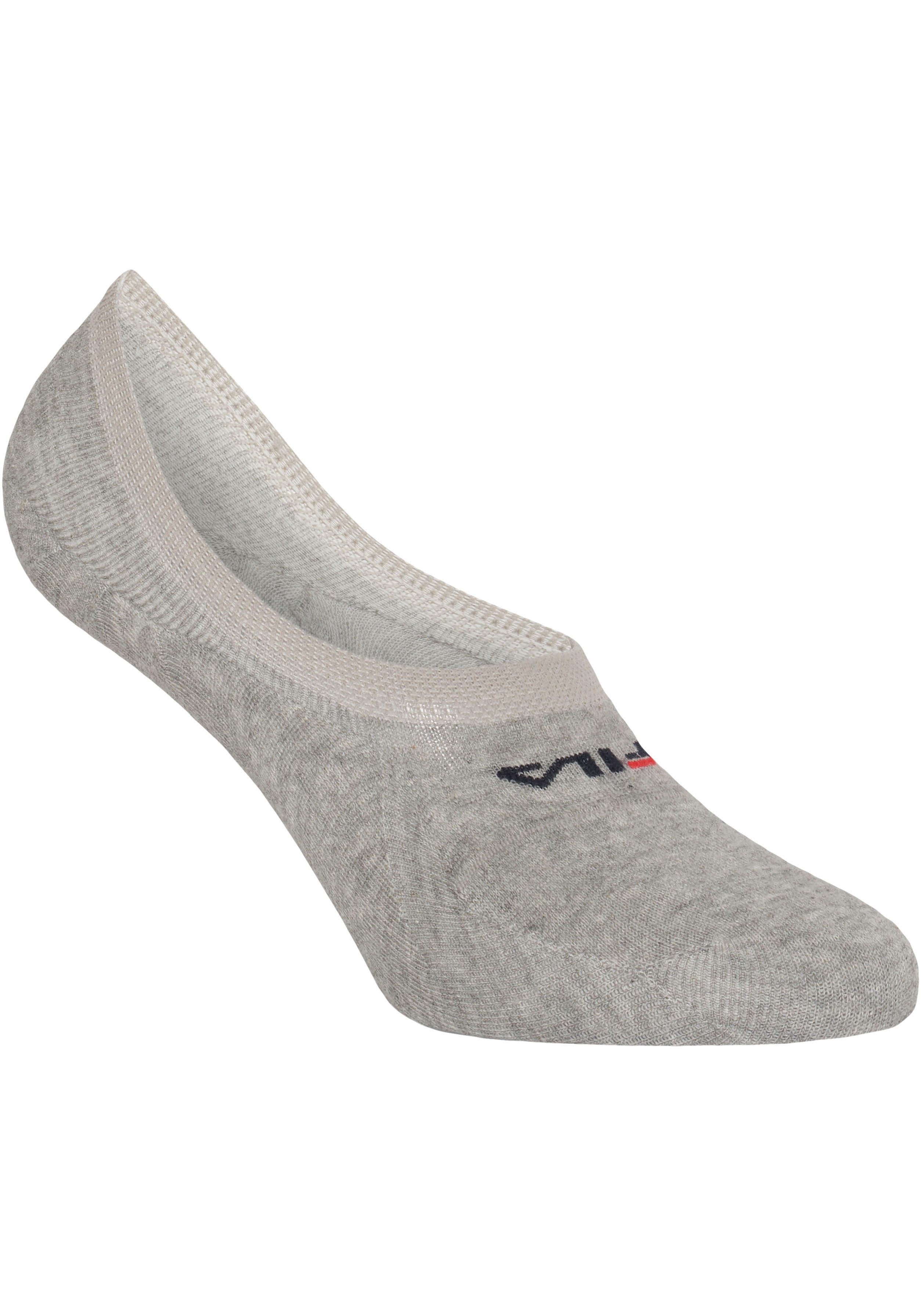 Fila Füßlinge UNISEX GHOST SOCKS (6 Paar) mit Logo-Schriftzug, Silikonstreifen an der Ferse für besseren Halt – Bild 3 von 5