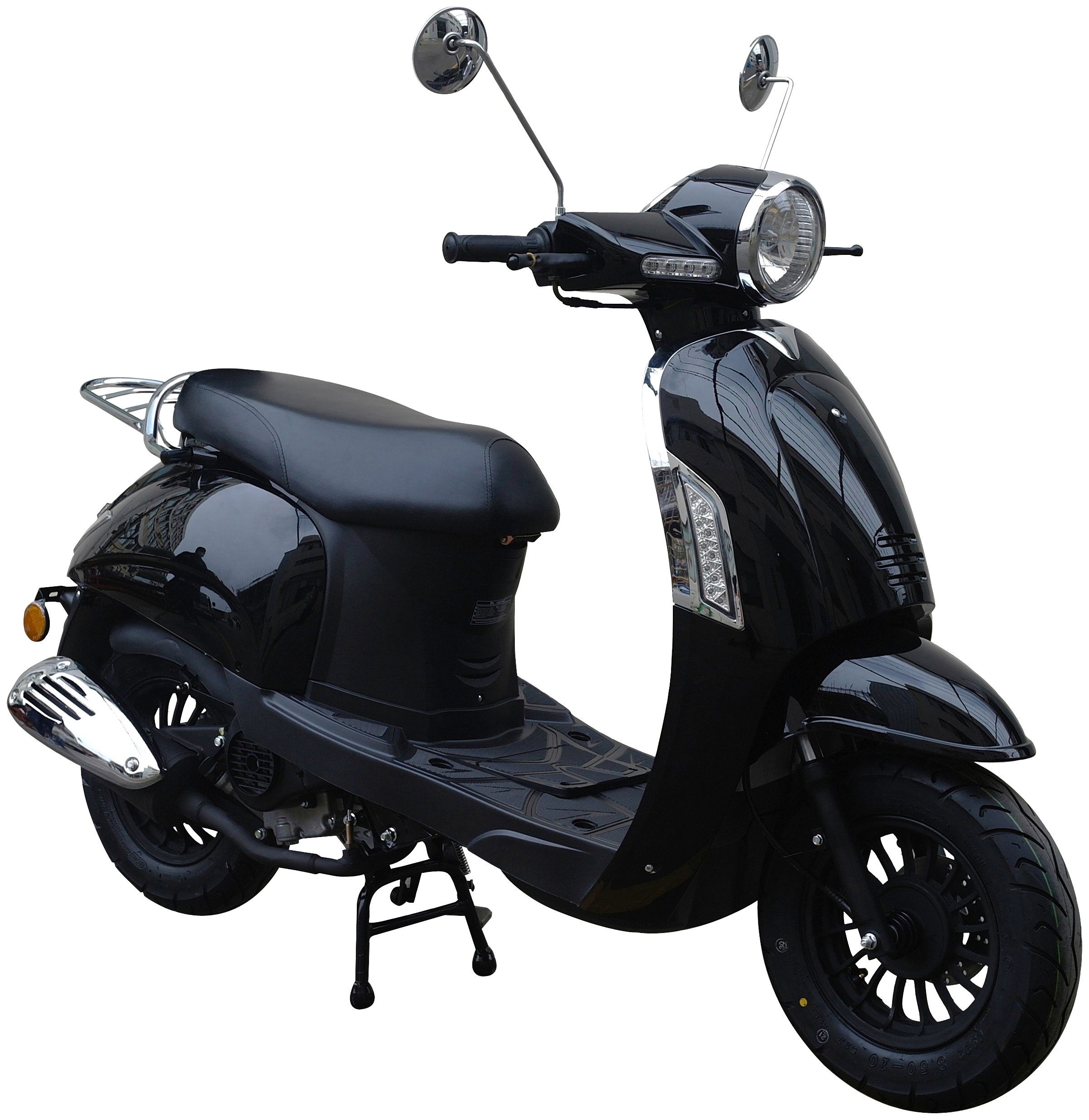 GT UNION Motorroller Massimo, 50 ccm, 45 km/h, Euro 5, Topmoderne,  elektronische Einspritzanlage (EFI) für weniger Verbrauch