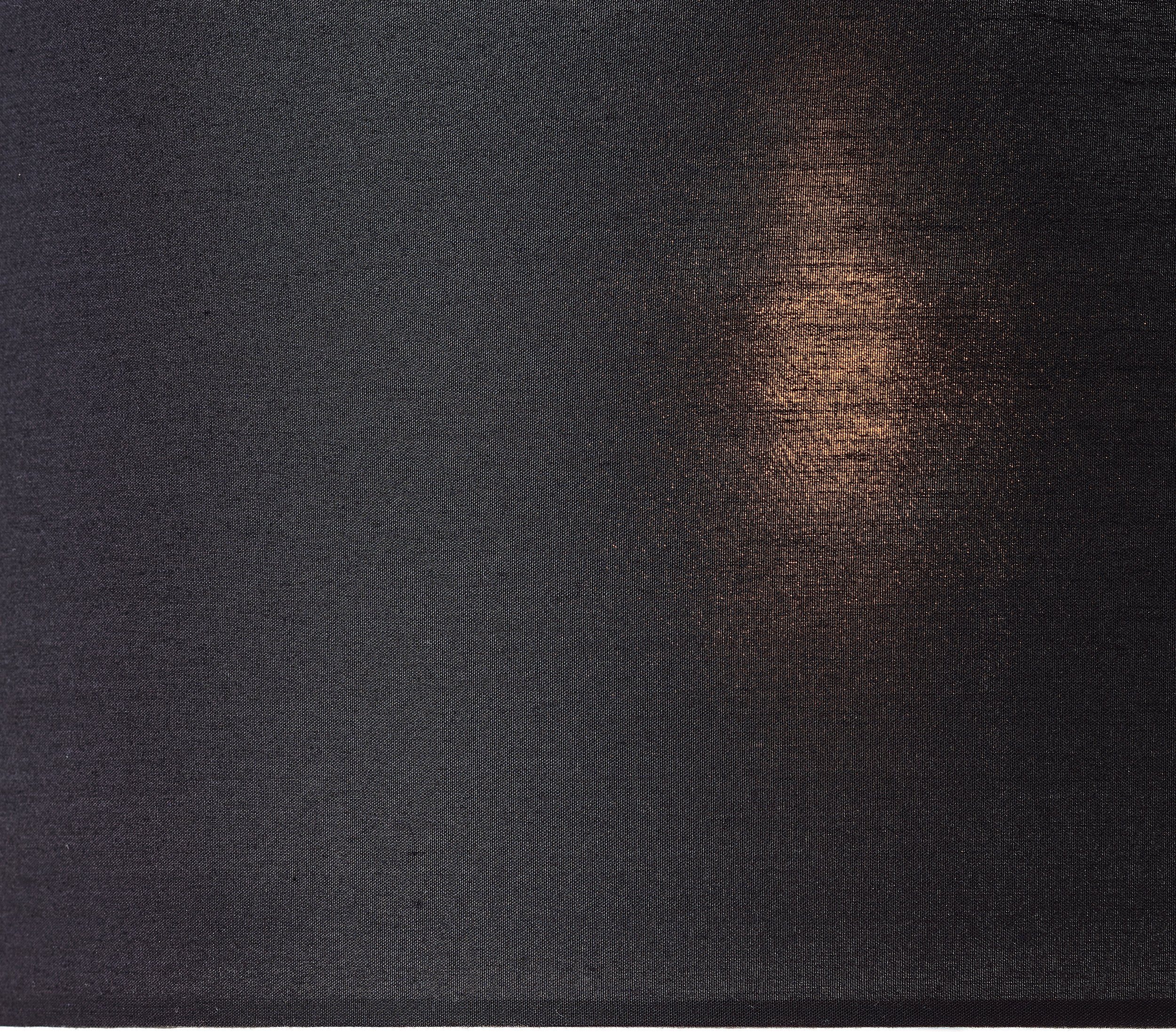 Leuchtmittel, 40cm Places ohne Textilschirm mit Hängelampe of Ø schwarz Style Elijah, Pendelleuchte Stoff