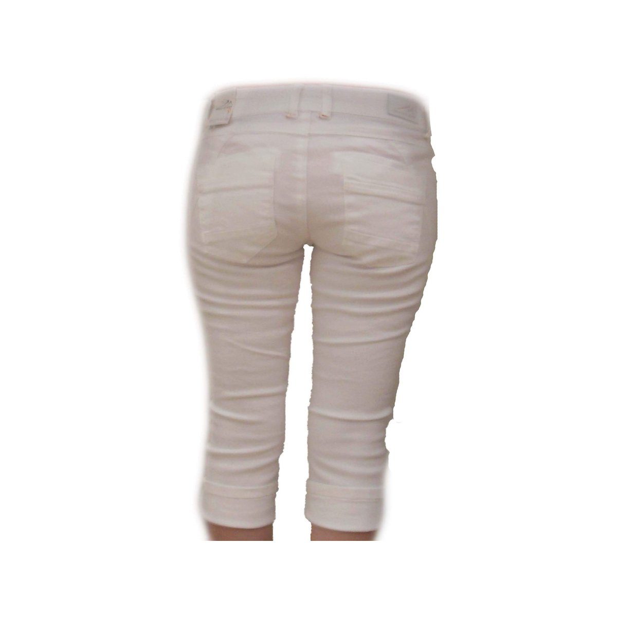 weiß 8 5-Pocket-Jeans (1-tlg) Mod