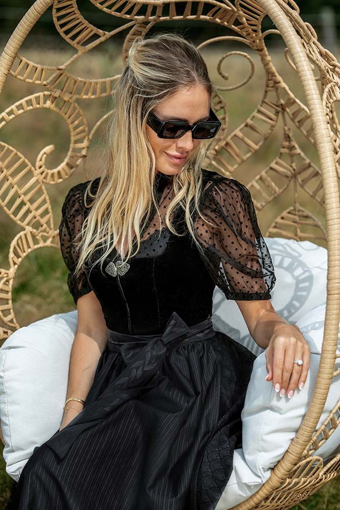 MarJo Dirndl Dirndl Mönchsroth 75cm Länge schwarz