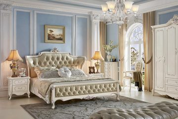 JVmoebel Bett, Luxus Chesterfield Betten Königliches Leder Bett Palast Hotel