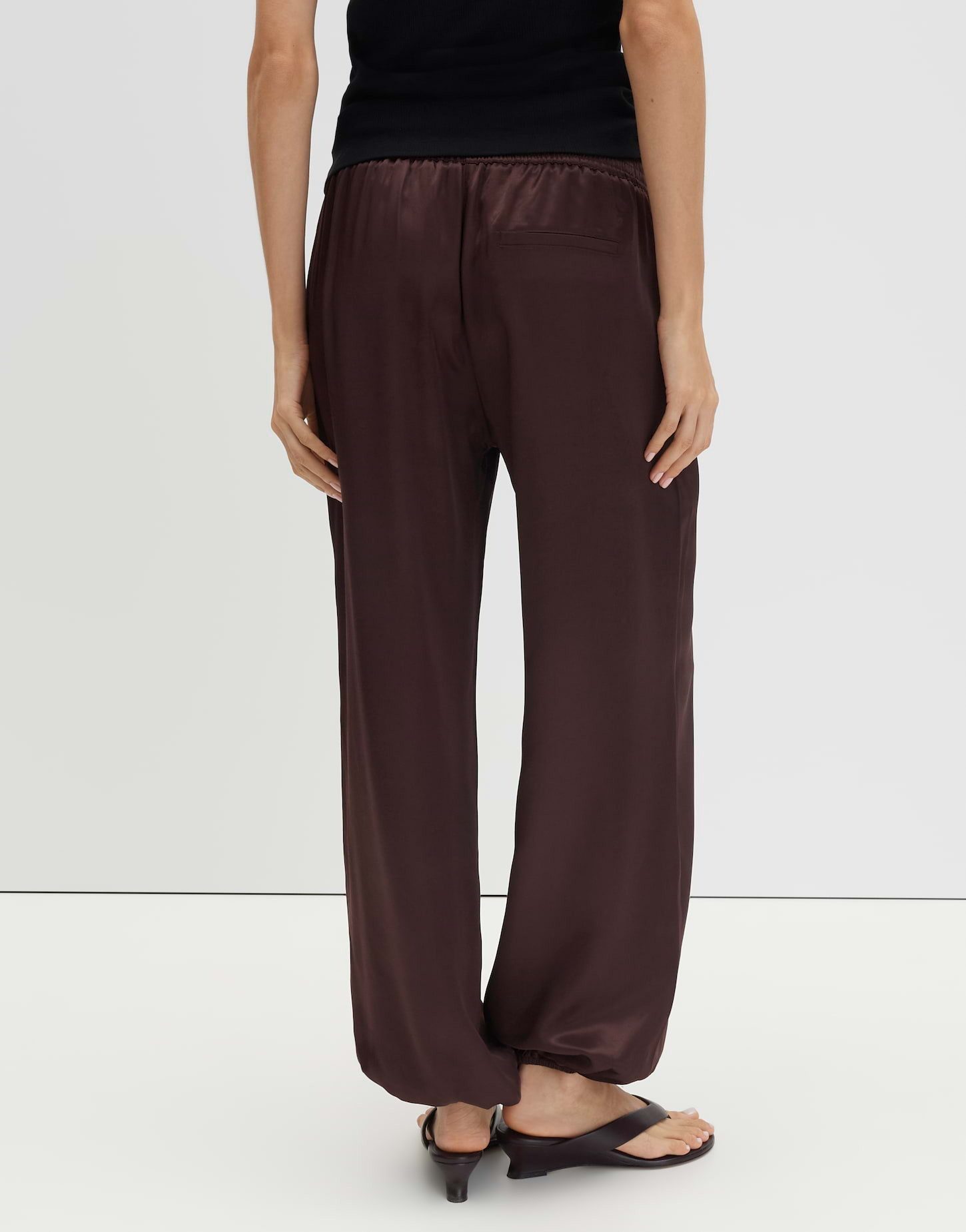 someday Stoffhose Charlie balloon aus Satin mit Ballonform Relaxte City Pants mit softem Schimmer