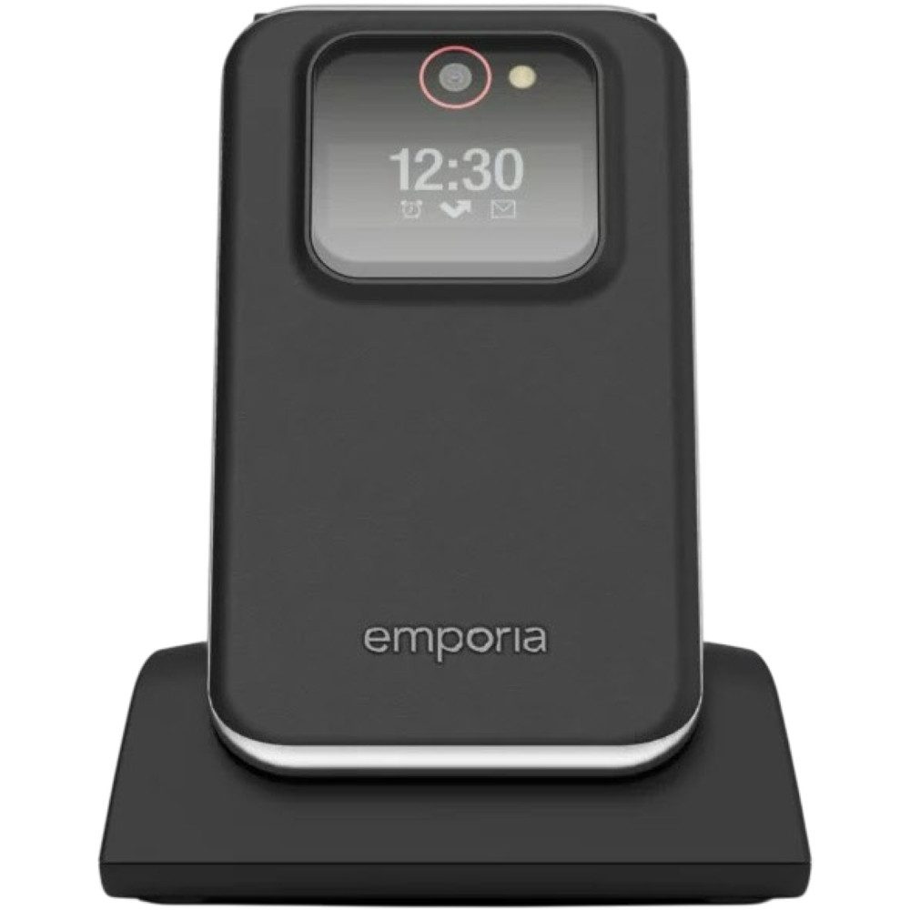 Emporia Joy - Seniorenhandy - schwarz Seniorenhandy (2,8 Zoll, Klapphandy für Senioren)