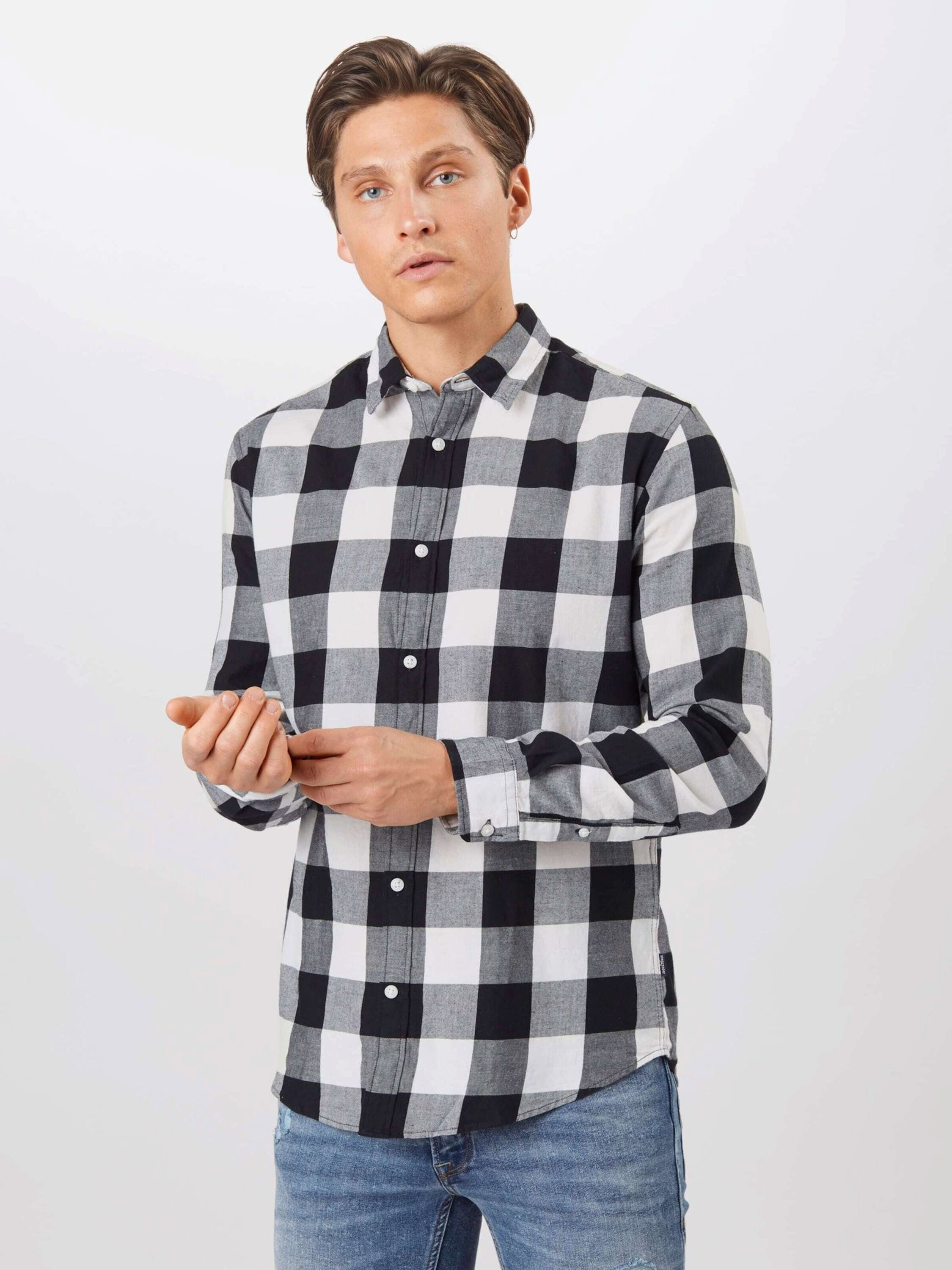 Jack & Jones Langarmhemd Gingham (1-tlg) günstig online kaufen