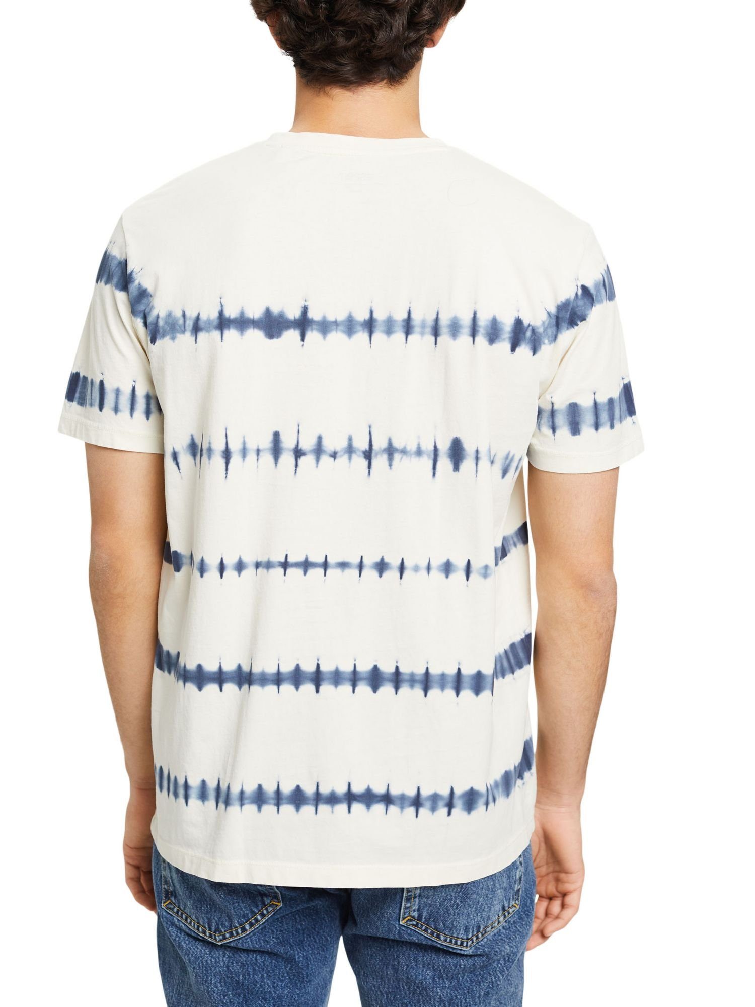 T-Shirt aus ICE Baumwolle Batik-T-Shirt (1-tlg) Esprit
