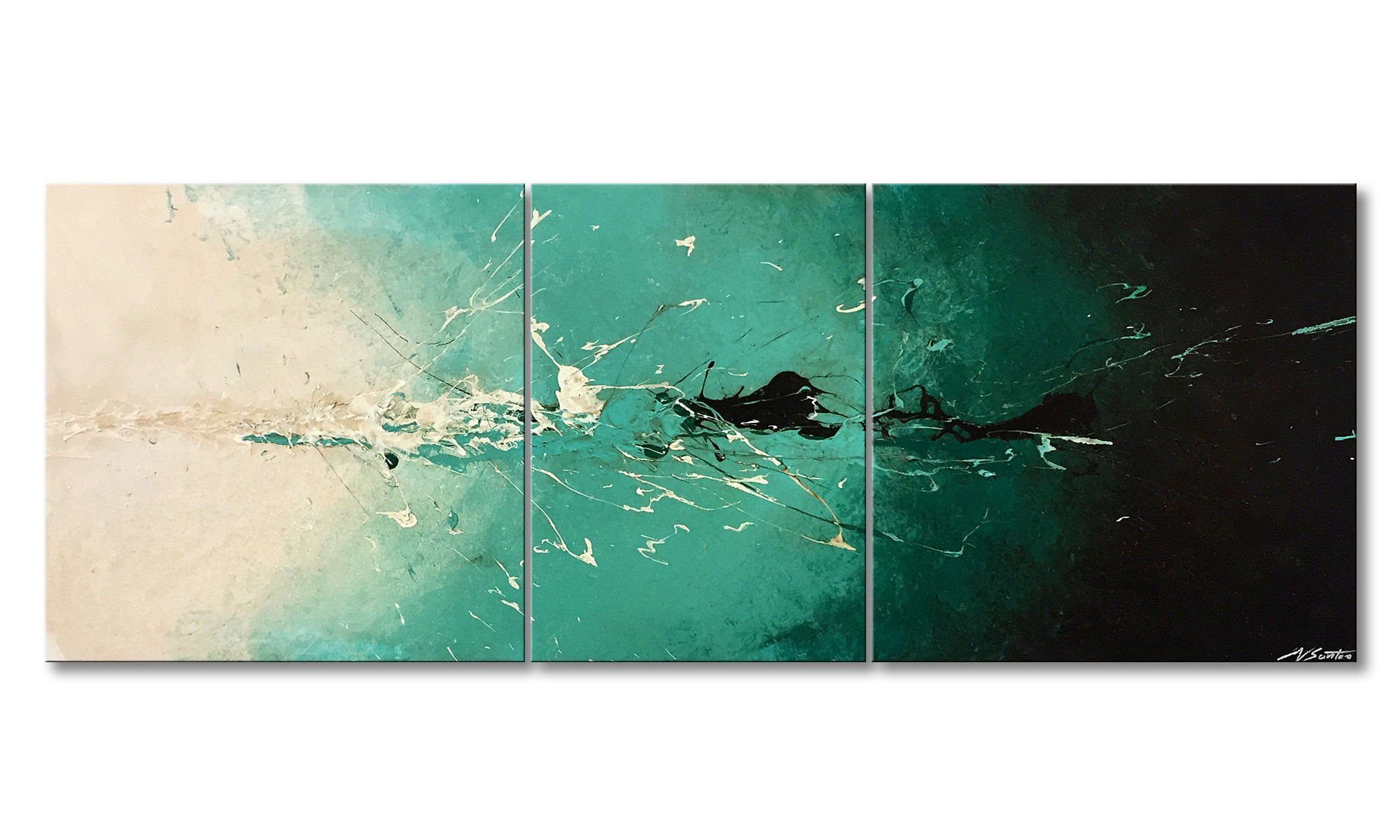 WandbilderXXL Картина Amazonia 190 x 70 cm, Abstraktes Картина, handgemaltes Unikat