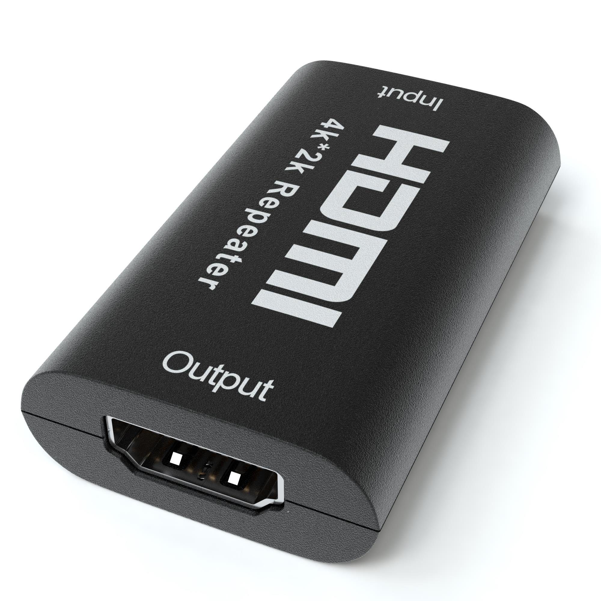 JAMEGA 4K HDMI Repeater Signal Verstärker UHD 2160P 3D 1080P Aluminium bis HDMI-Adapter