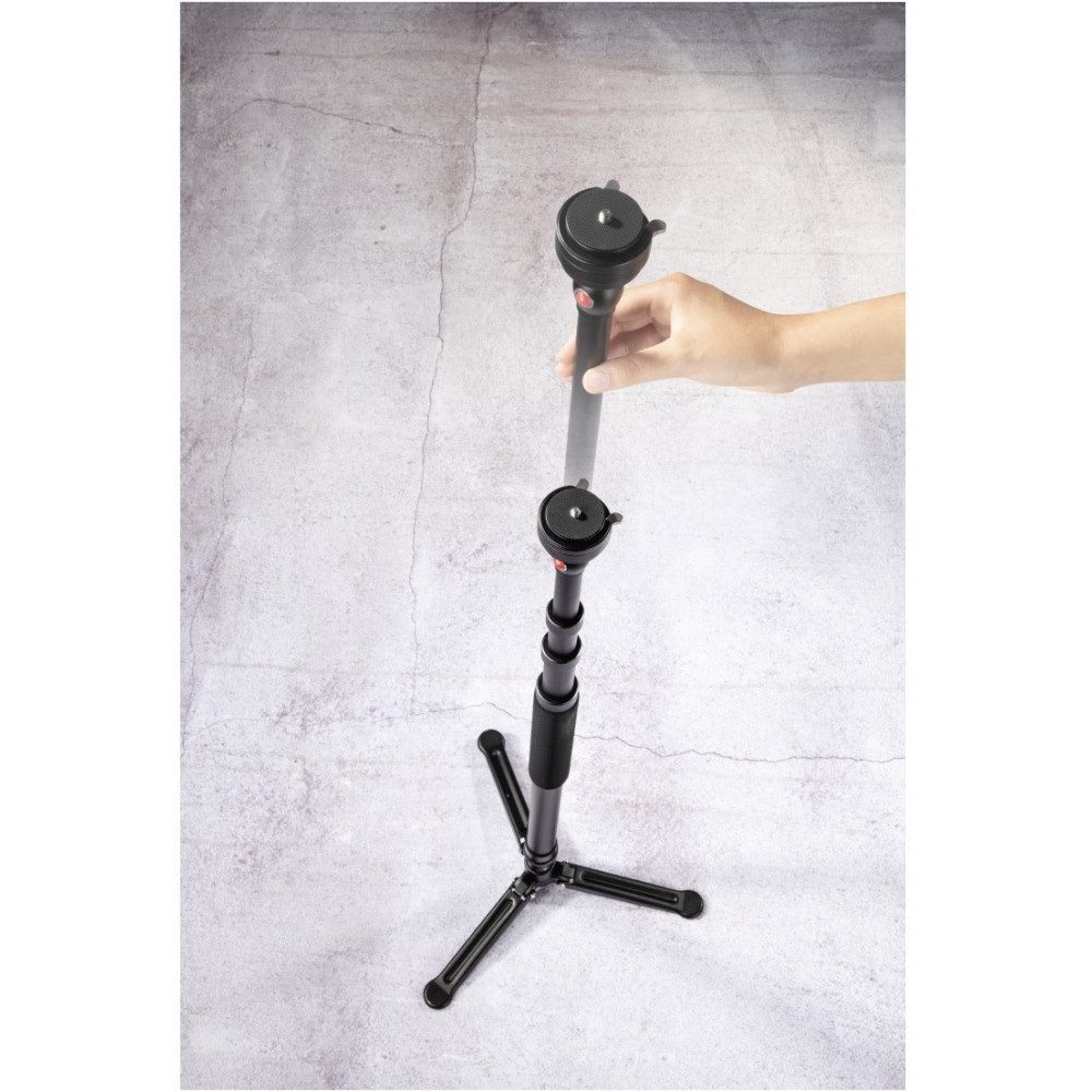 Hama Hama Monostand Smooth 155 Click Stativ Einbeinstativ (Stabiler Monostand für Kameras)